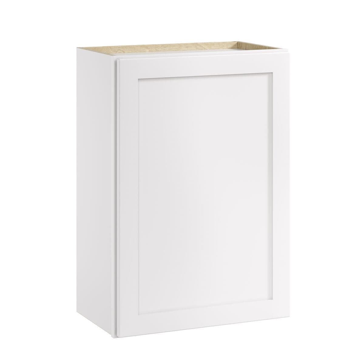 Whalen CLICK-IT LWSCLICK-28 Enfield 21-in W x 30-in H x 12-in D Classic White Birch Wall Ready to assemble Plywood Cabinet (Raised Panel Shaker)