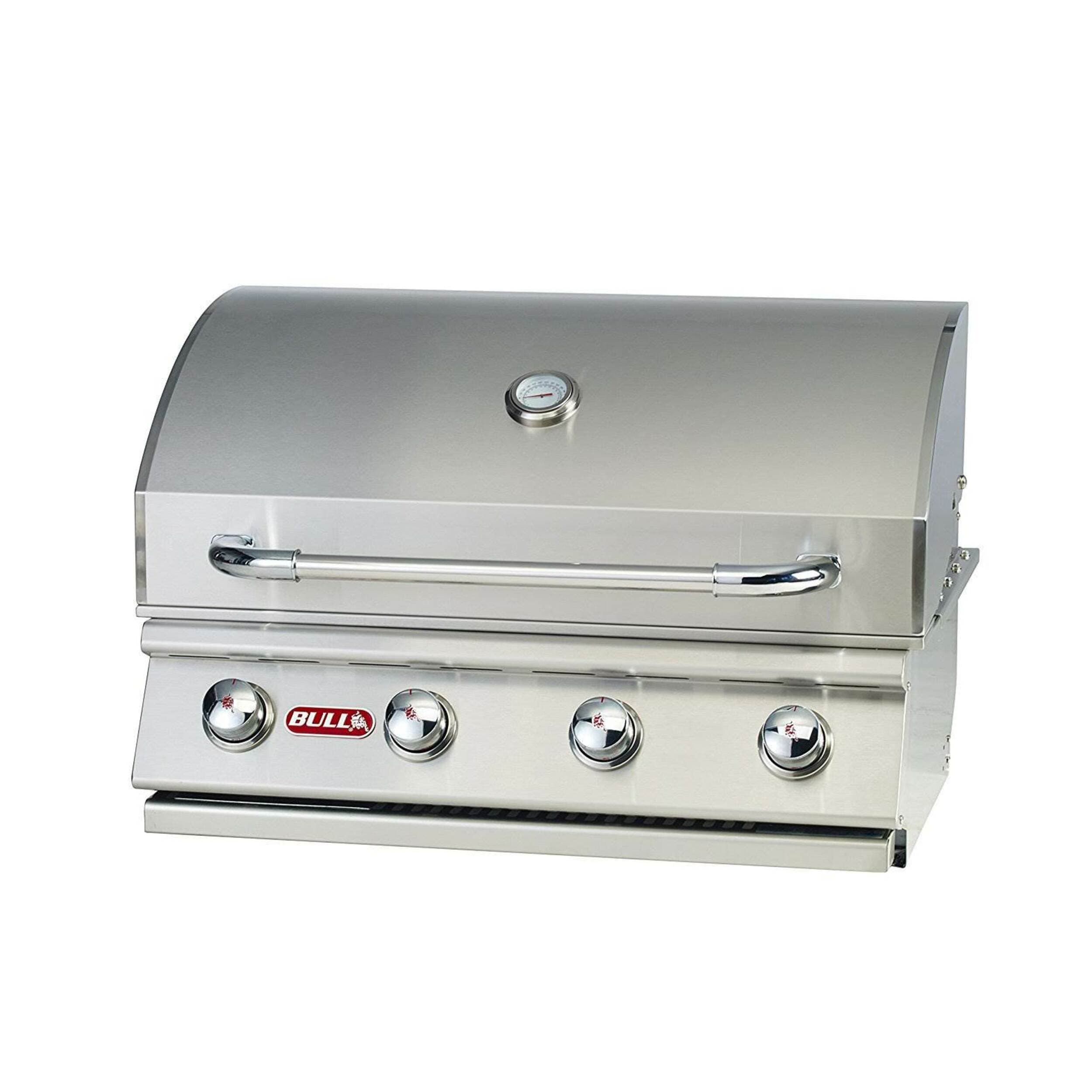 Bull Outdoor Products 82013 Silver Liquid Propane Gas Grill with Integrated Smoker Box
