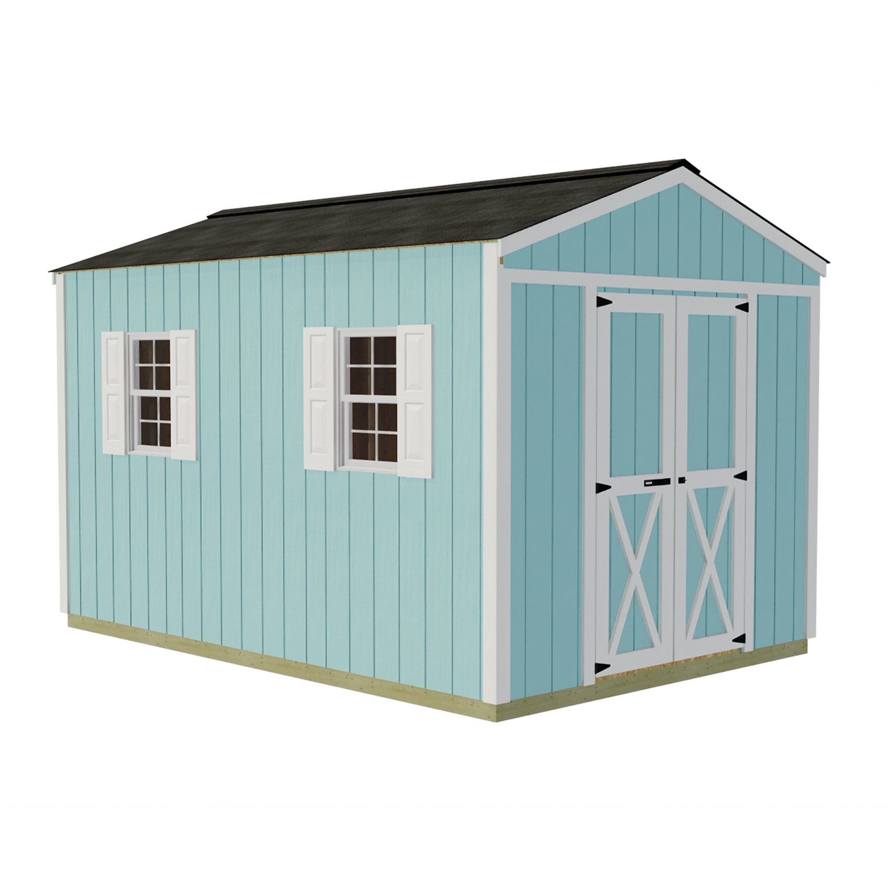 Best Barns DANBURY812 Danbury 8-ft x 12-ft Gable Style Wood Outdoor Storage Shed with 1 Doors