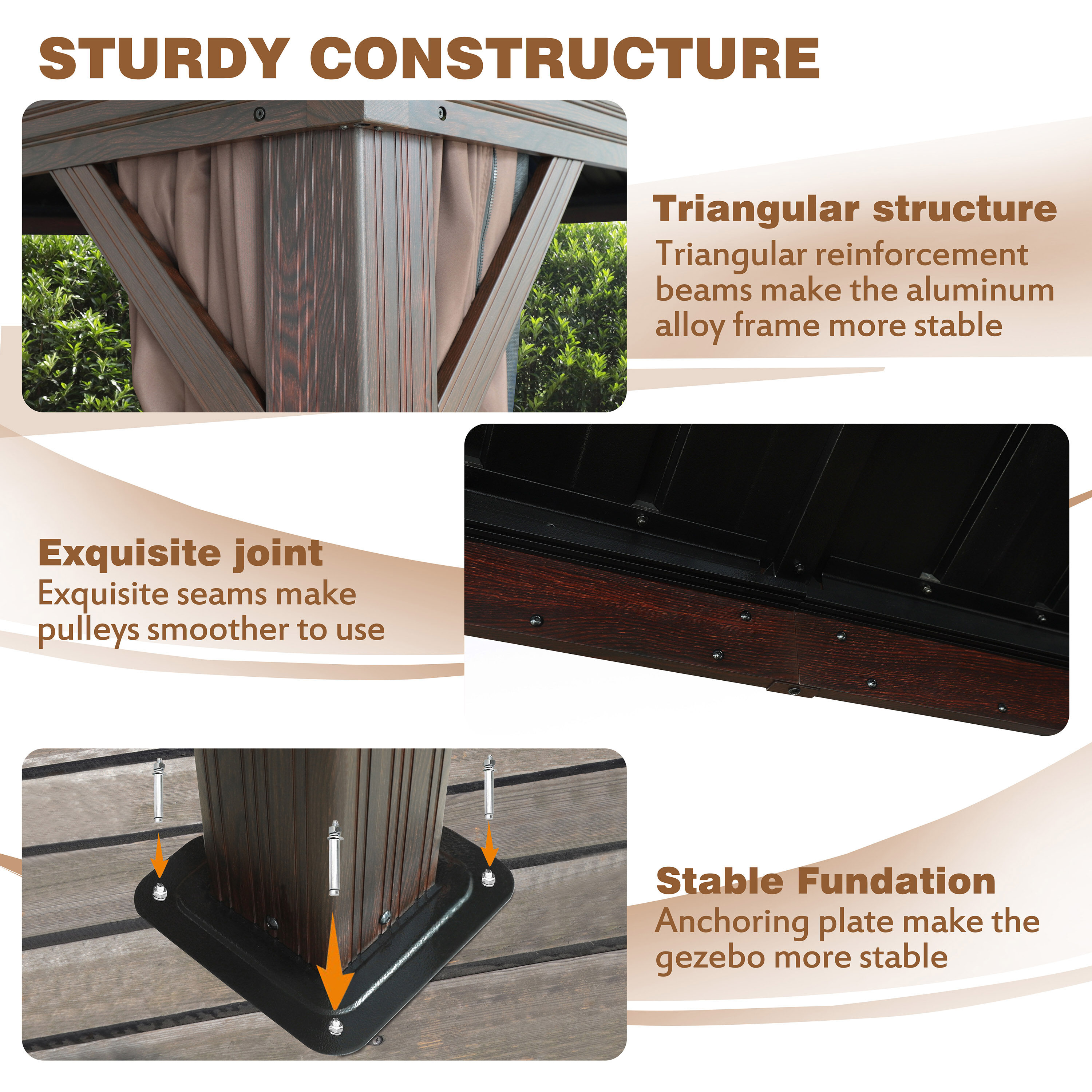 VEIKOUS PG0201-18RT-HS-7BX-1 Wood-Resin-Gazebos - View #6