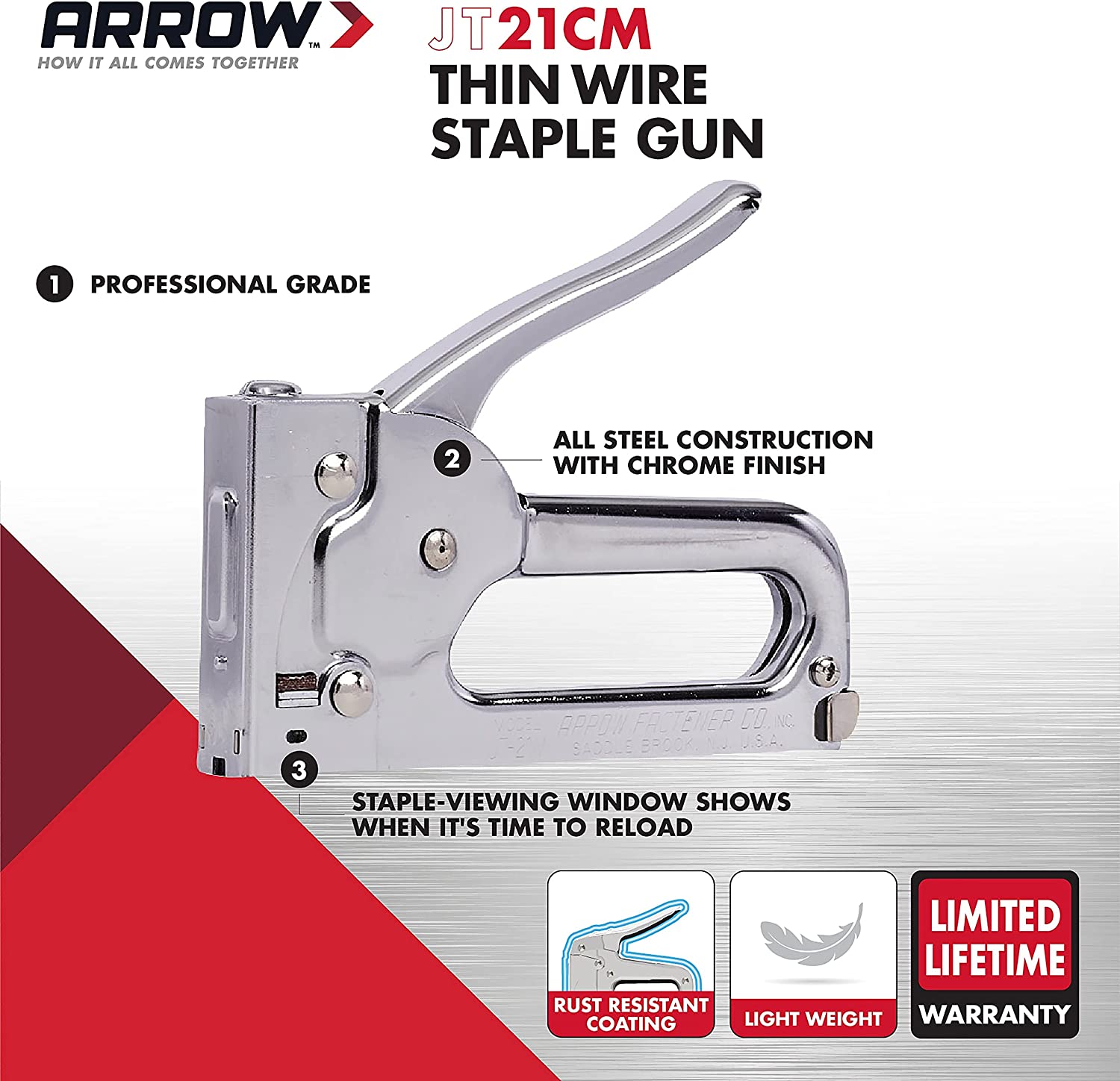 Arrow Fastener JT21CM Staple-Guns - View #2