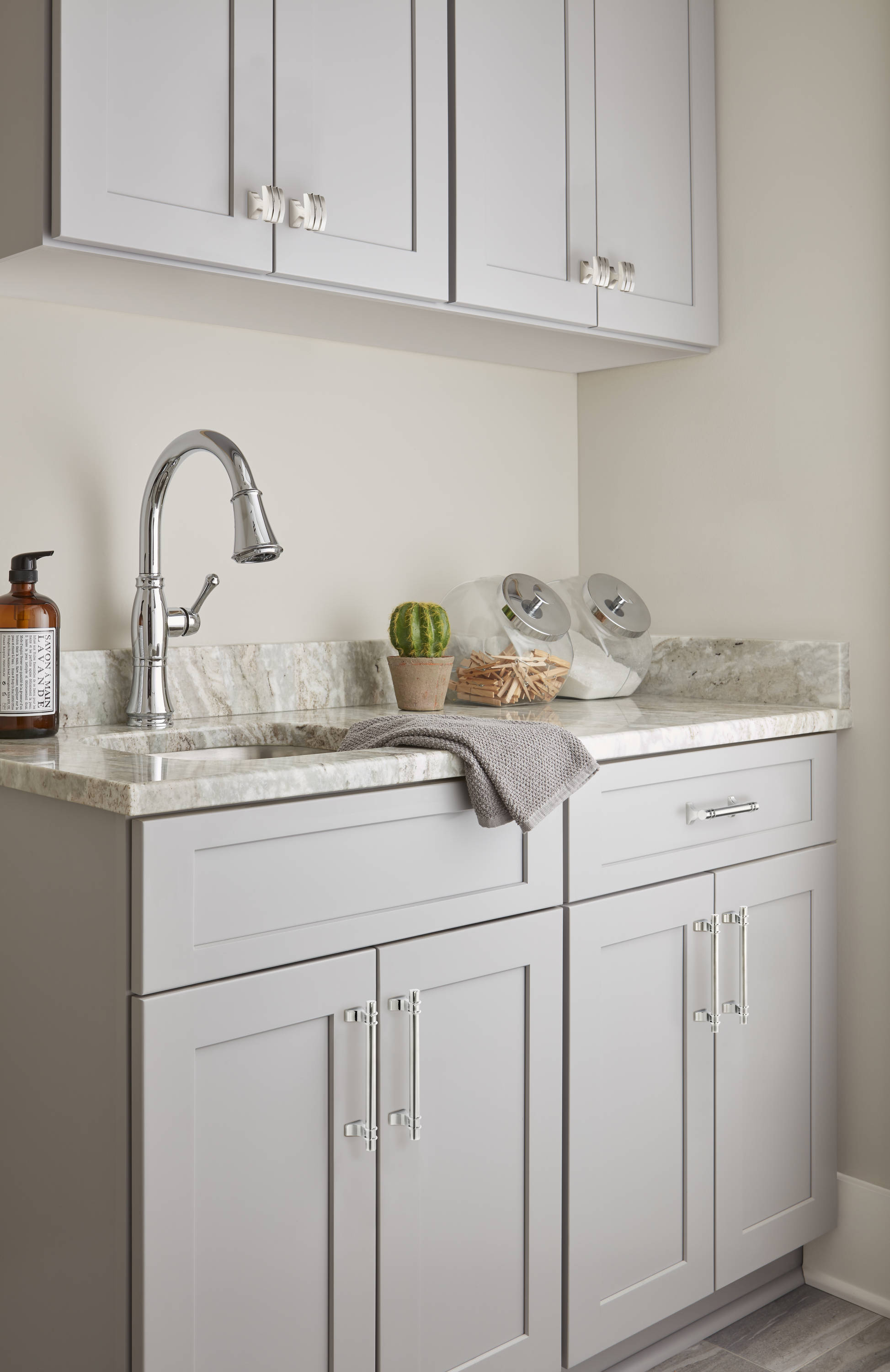Polished Chrome 5-1/16" Modern Industrial Cabinet Pull