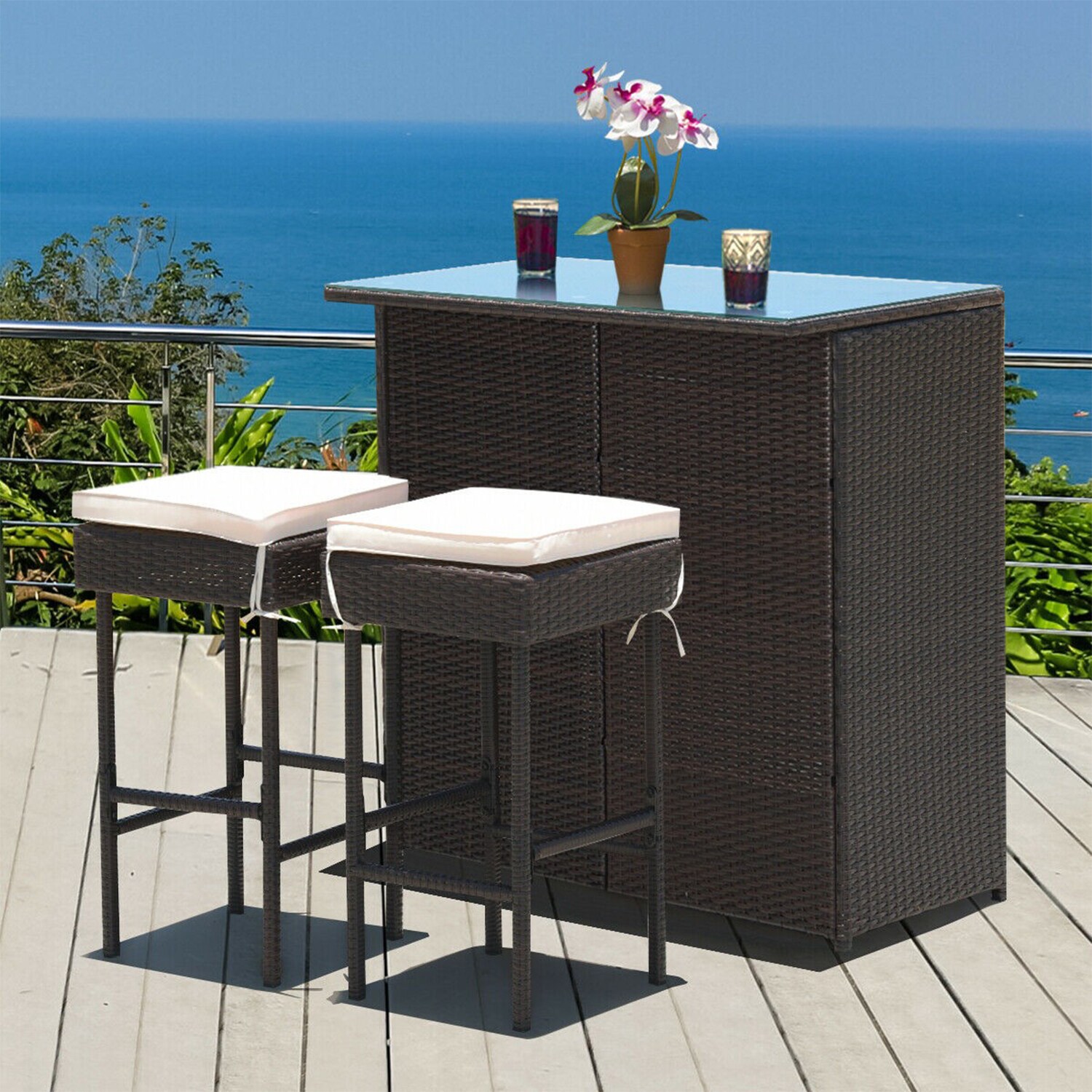 WELLFOR OUG68745WH Patio-Dining-Sets - View #7