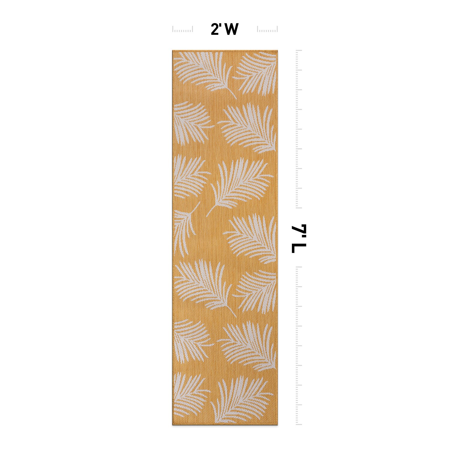 World Rug Gallery 111YELLOW2X7 rugs - View #3