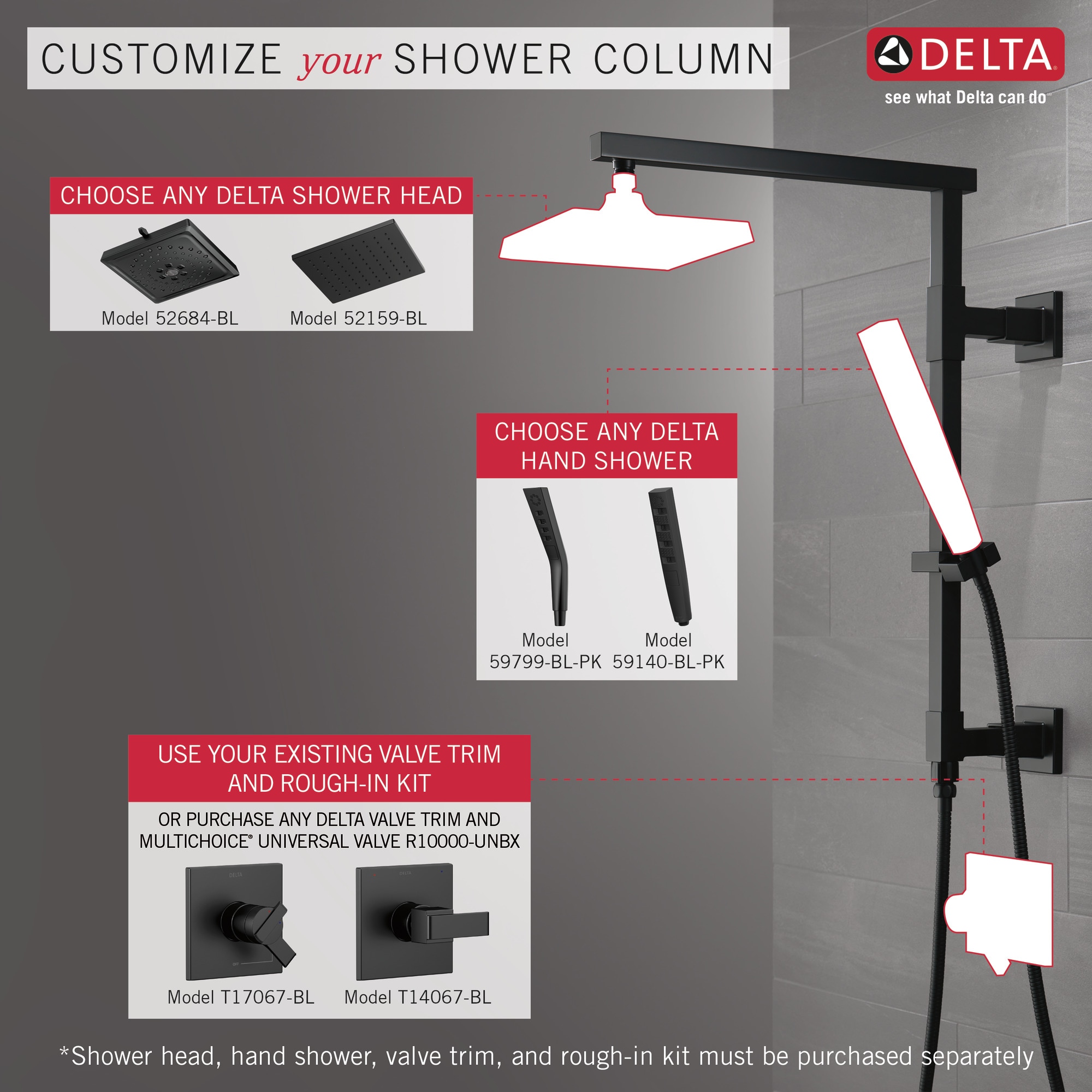 Delta 58410-BL Bath-Shower-Facc - View #4