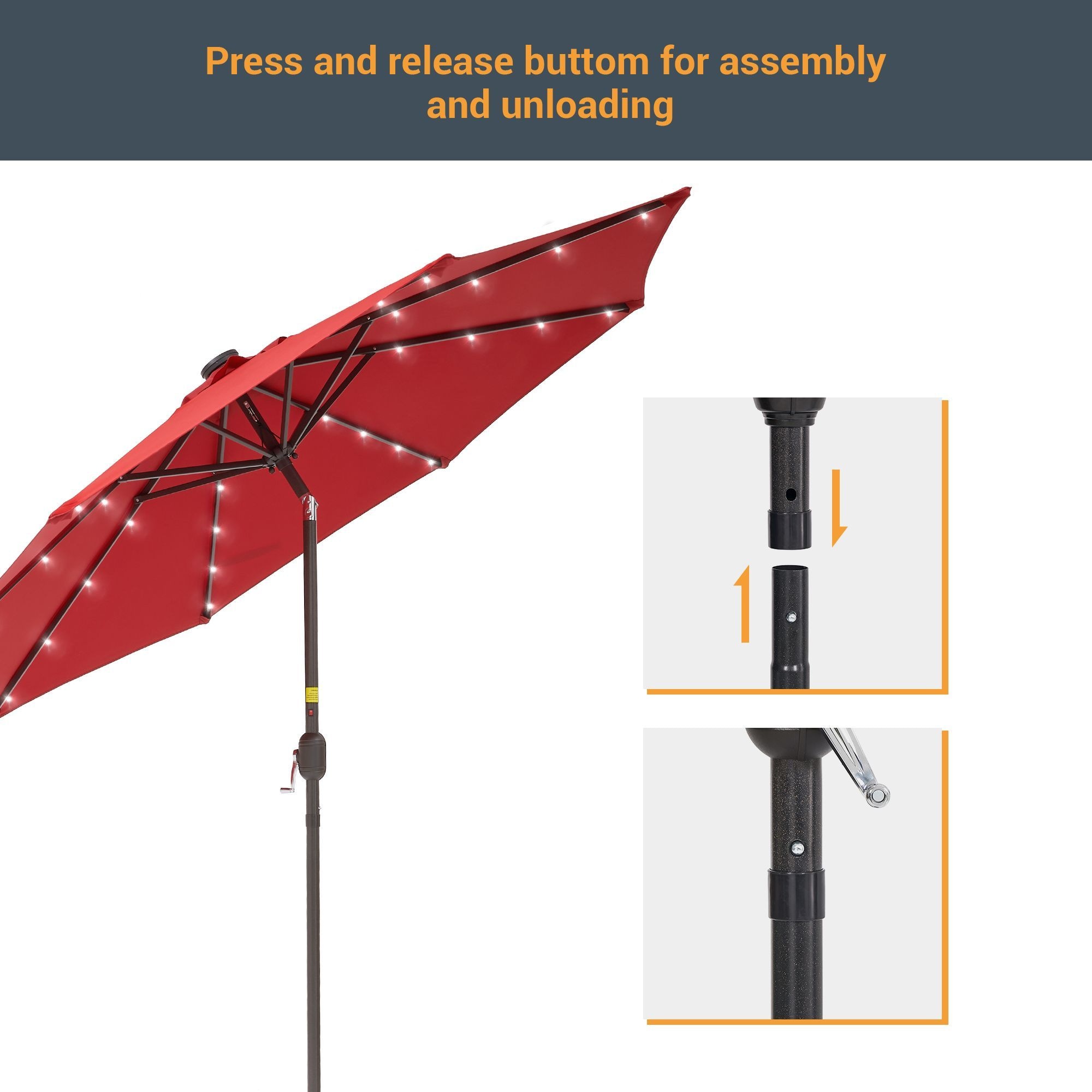 Sonkuki SD-027R-LED Umbrellas-2 - View #7