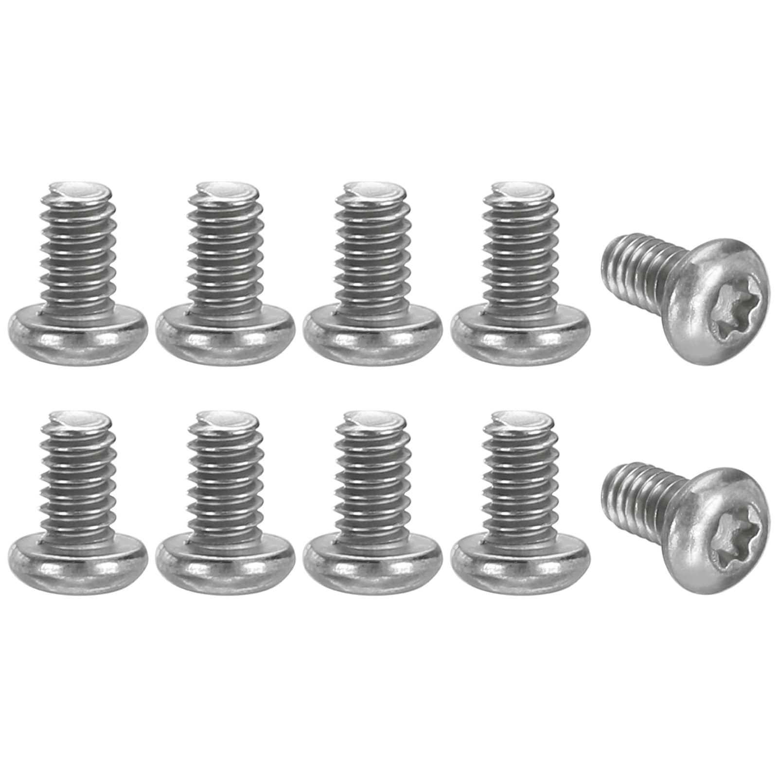 Harfington 10pcs Pocket Clip Screws T6 Torx Head 2-56UNC 3.5mm Thread L
