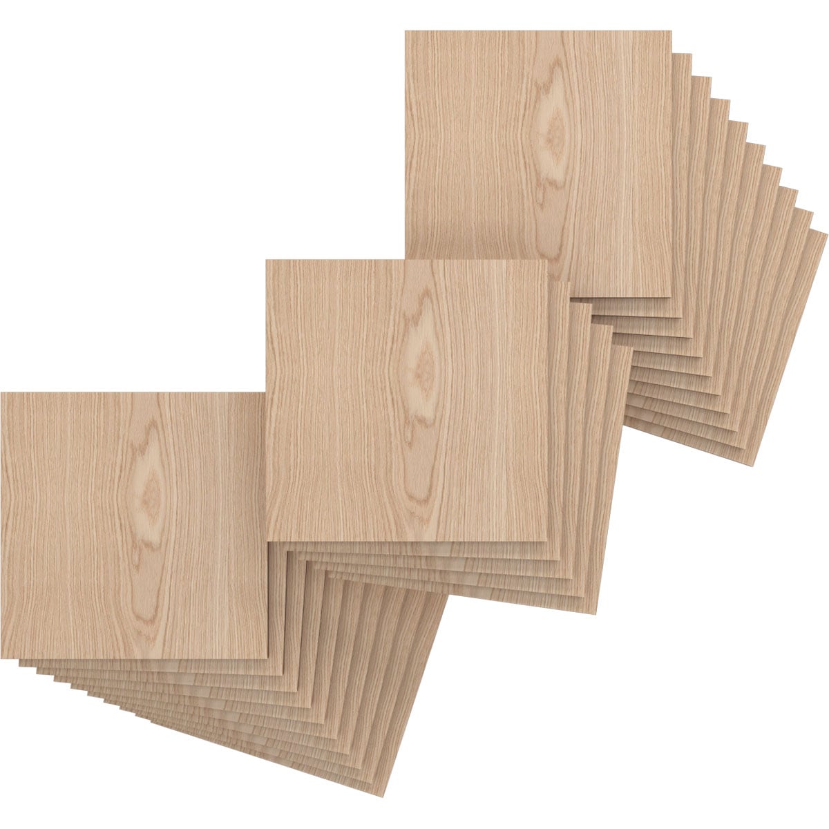 Ekena Millwork HBW08X08X250DRO 7-3/4-in x 7-3/4-in Smooth Paintable/Stainable Wood Wall Panel ( 25 -Pack, Covers 0.42-sq ft )