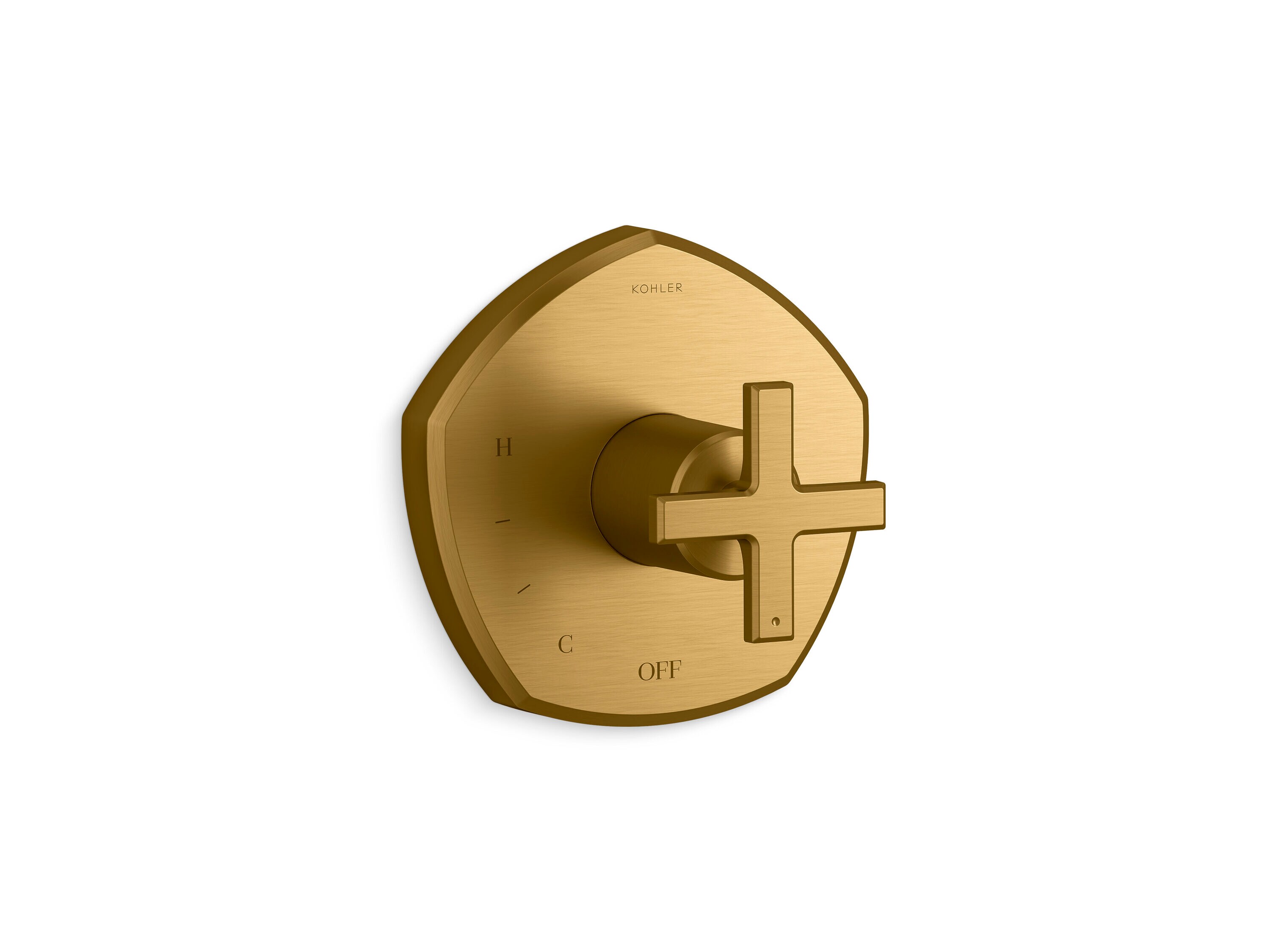KOHLER TS27043-3-2MB Occasion Vibrant Brushed Moderne Brass 1-handle Sold separately Bathtub and shower Faucet ( Valve not Included )