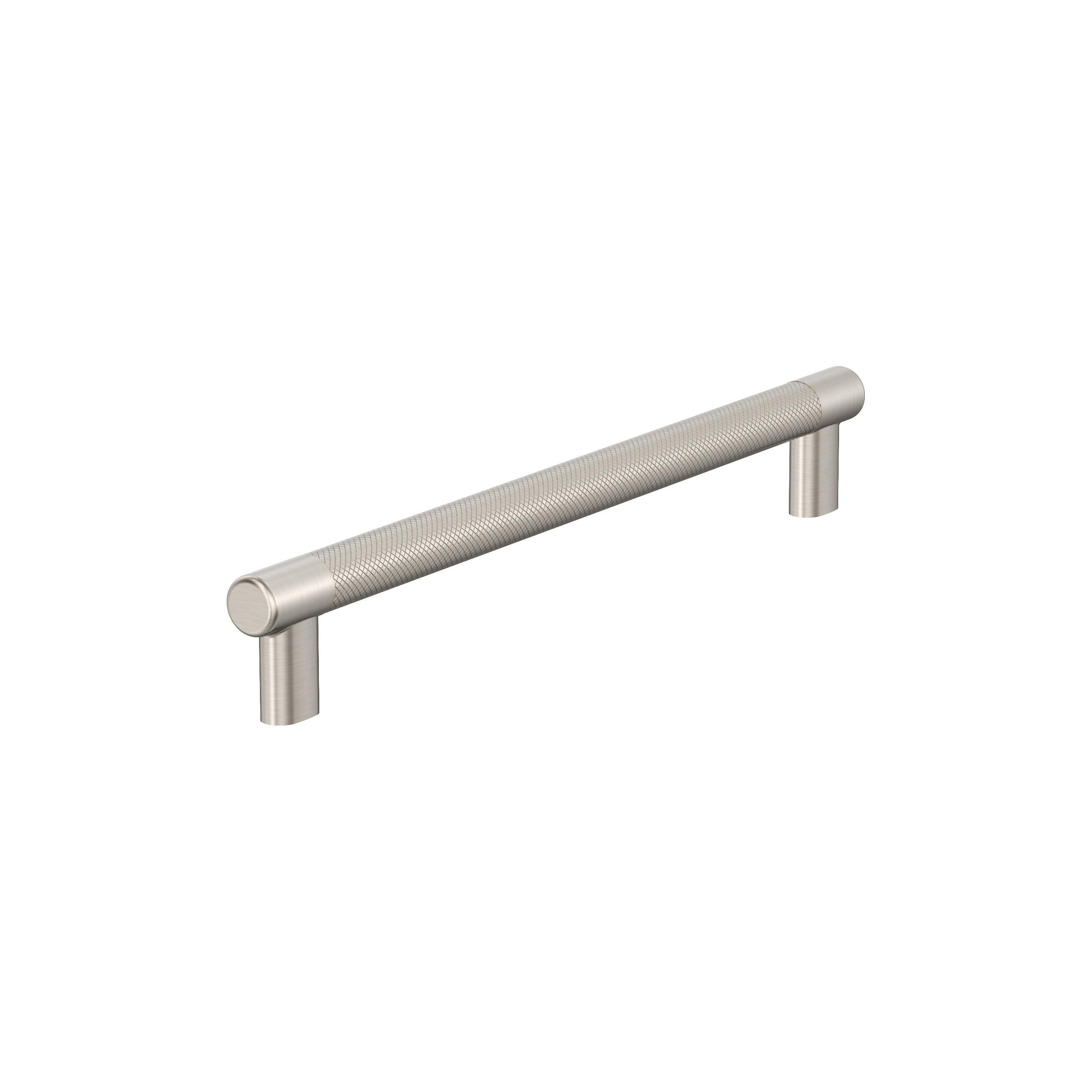 Amerock BP54070G10 Bronx 12-in , 305mm Center to Center Satin Nickel Cylindrical Bar For Use on Appliances Drawer Pulls