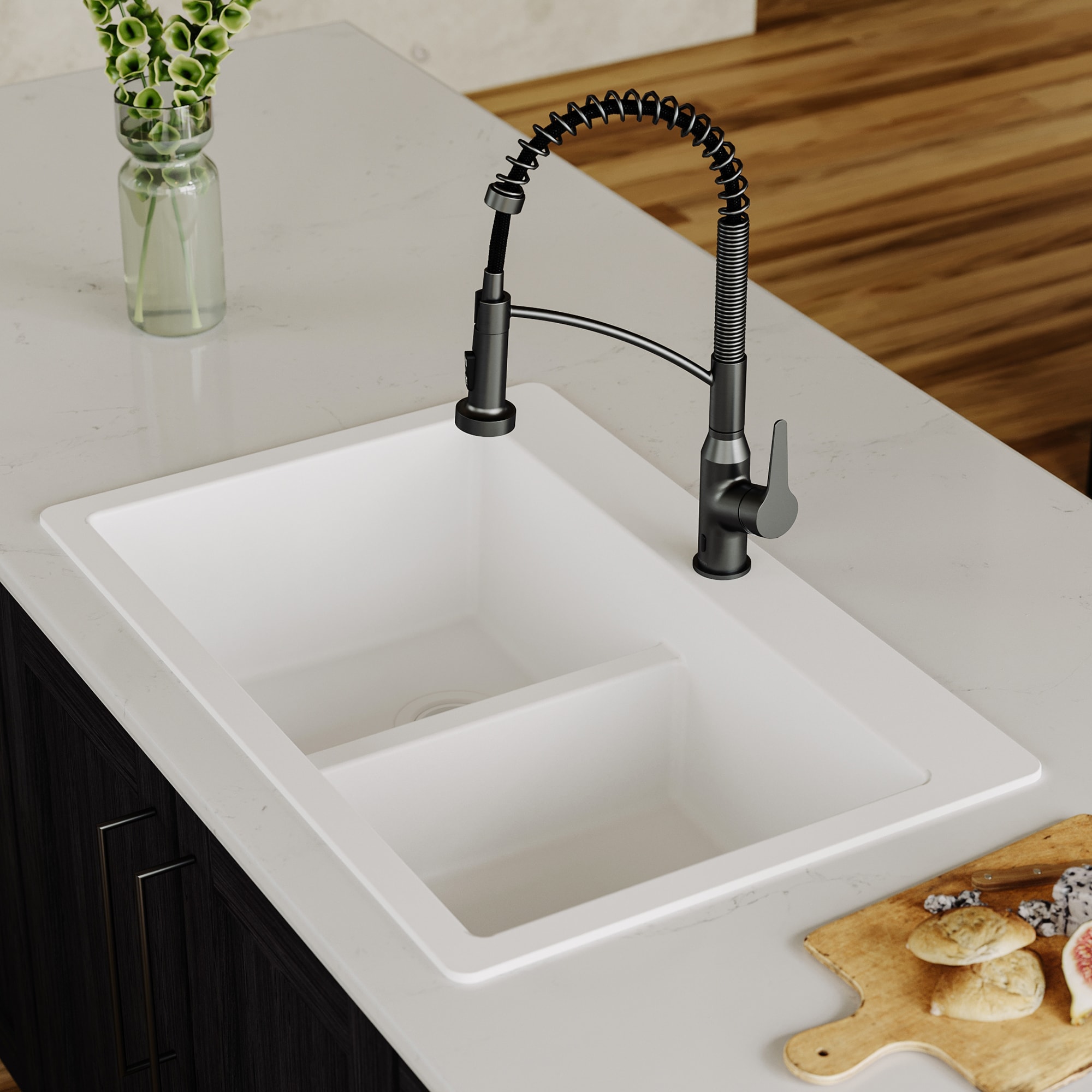 Karran QT-810-WH Kitchen-Sinks - View #4