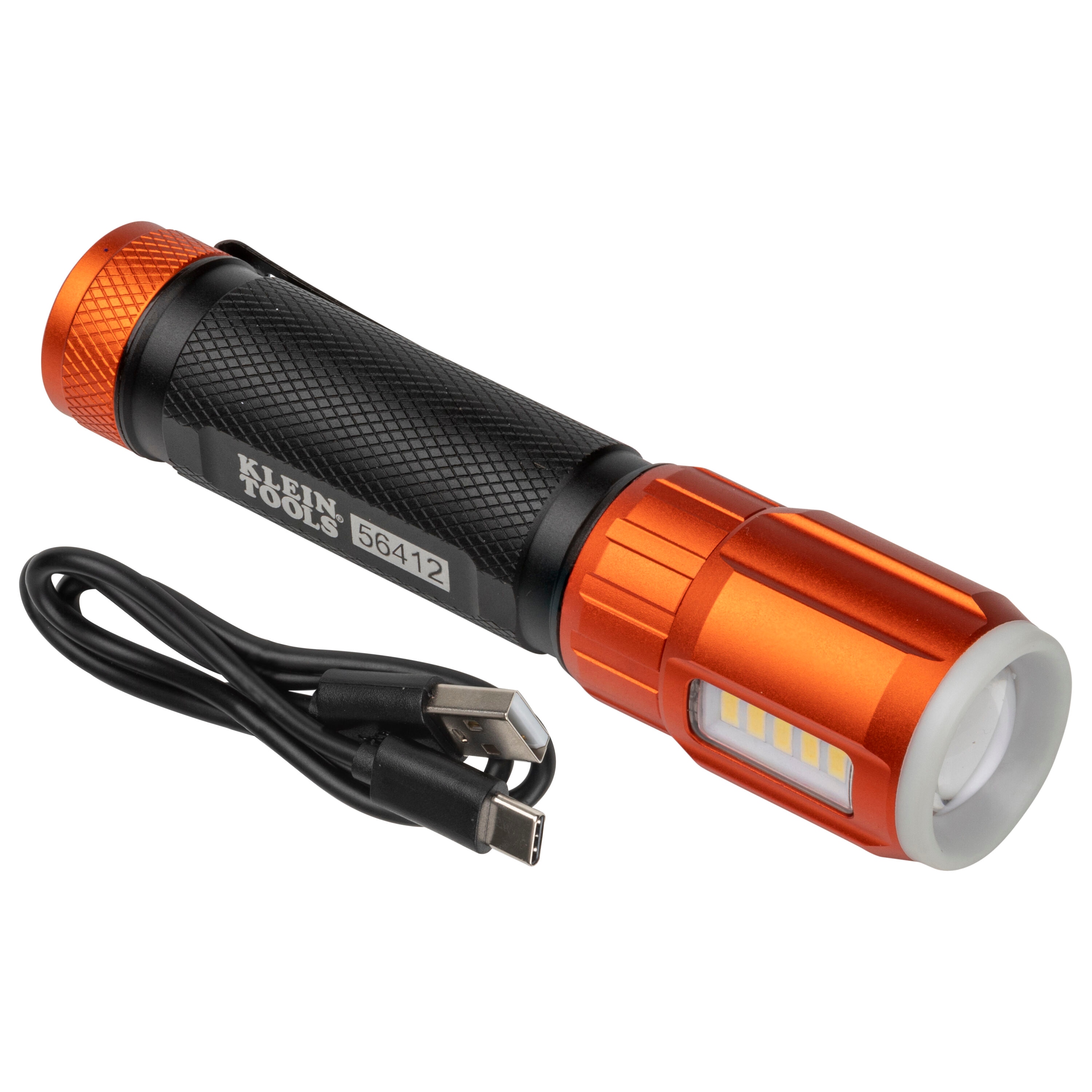 Klein Tools Rechargeable Flashlight 500-Lumen Modes LED Rechargeable  Flashlight (Non-replaceable Battery Included) in the Flashlights department  at