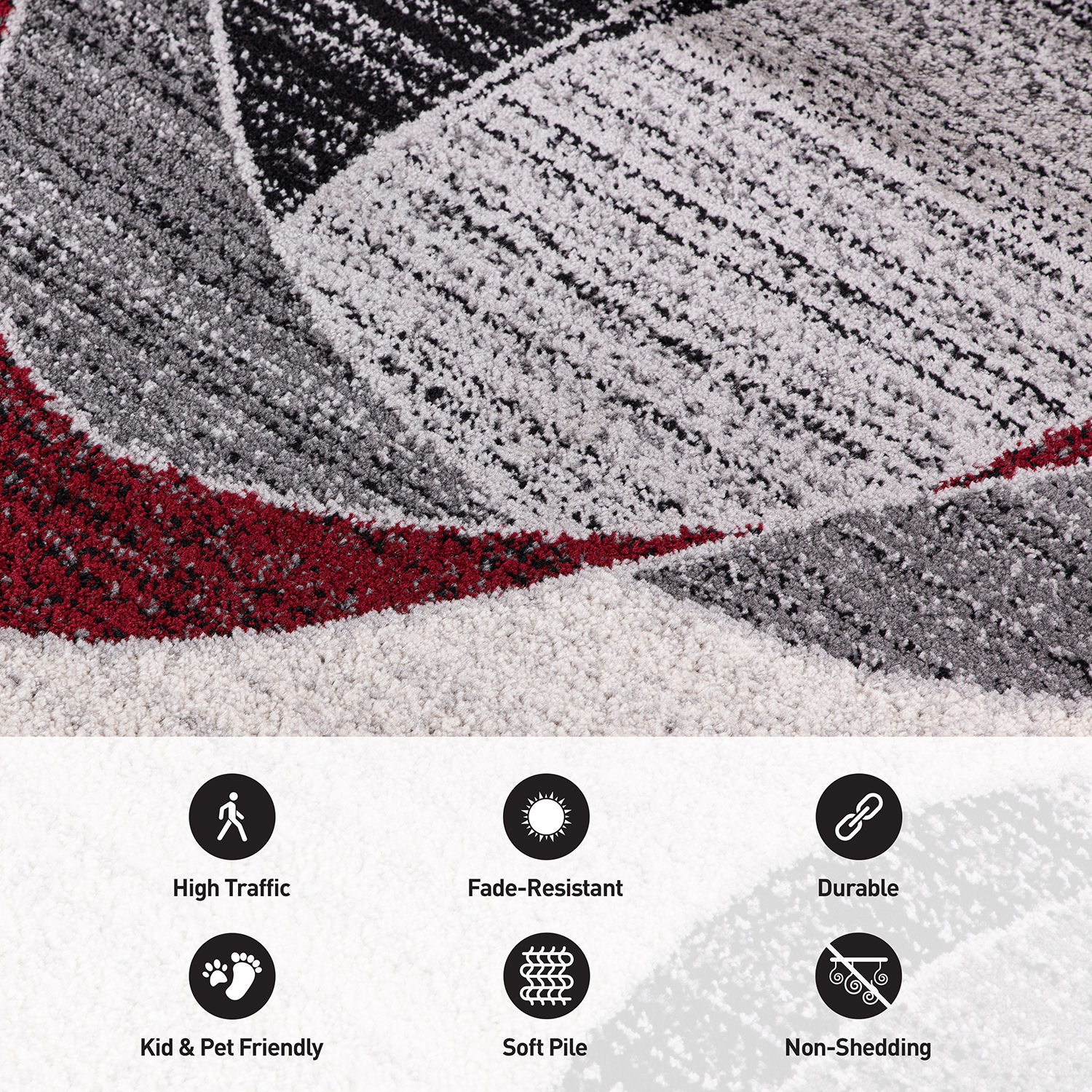 World Rug Gallery 393RED8X10 rugs - View #5