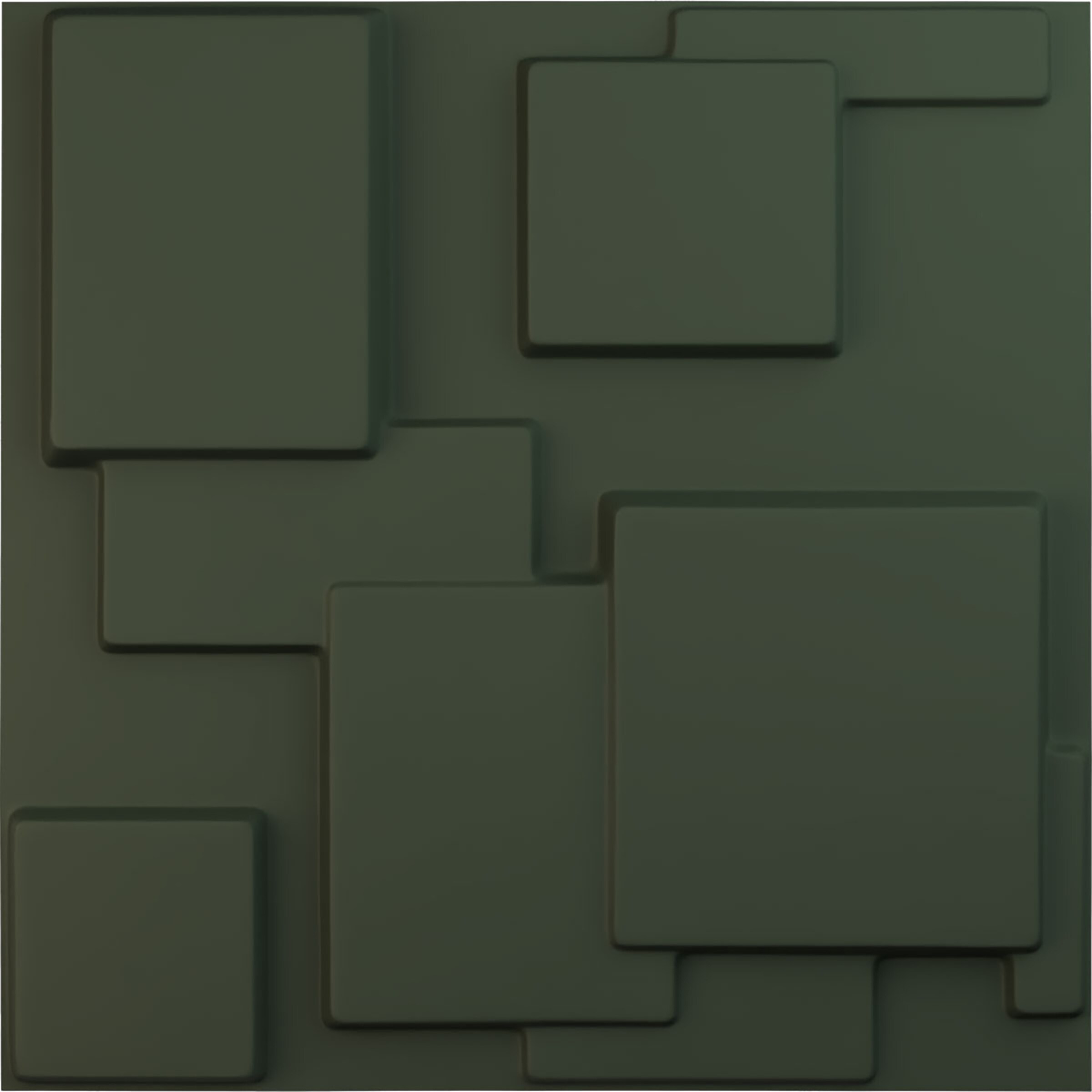 Ekena Millwork WP20X20GOGHC 19-5/8-in x 19-5/8-in Embossed UltraCover Satin Hunt Club Green PVC Wall Panel Abstract