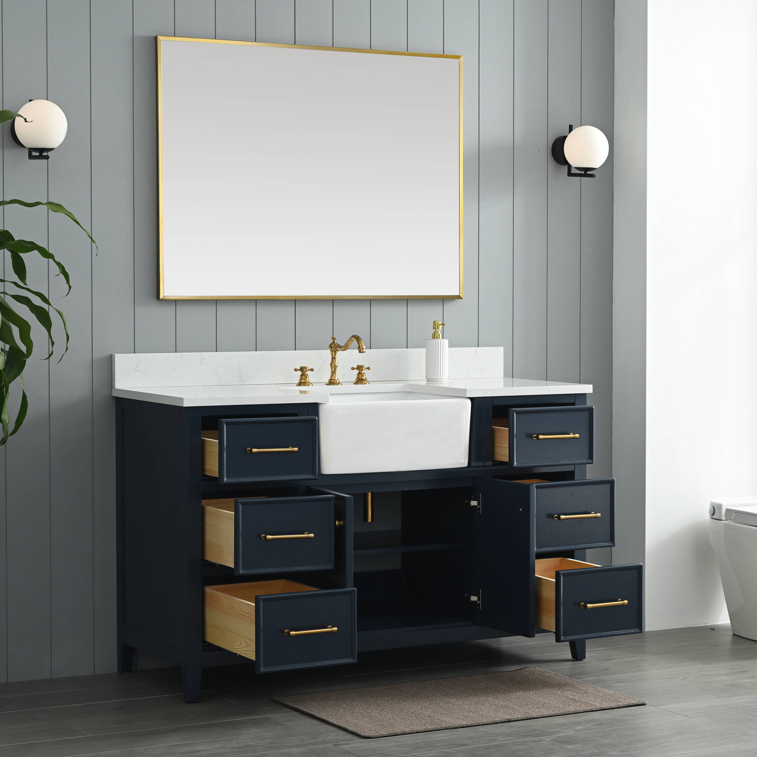 Sudio Design CASEY-54IB-S Bath-Vanity-Combo - View #3