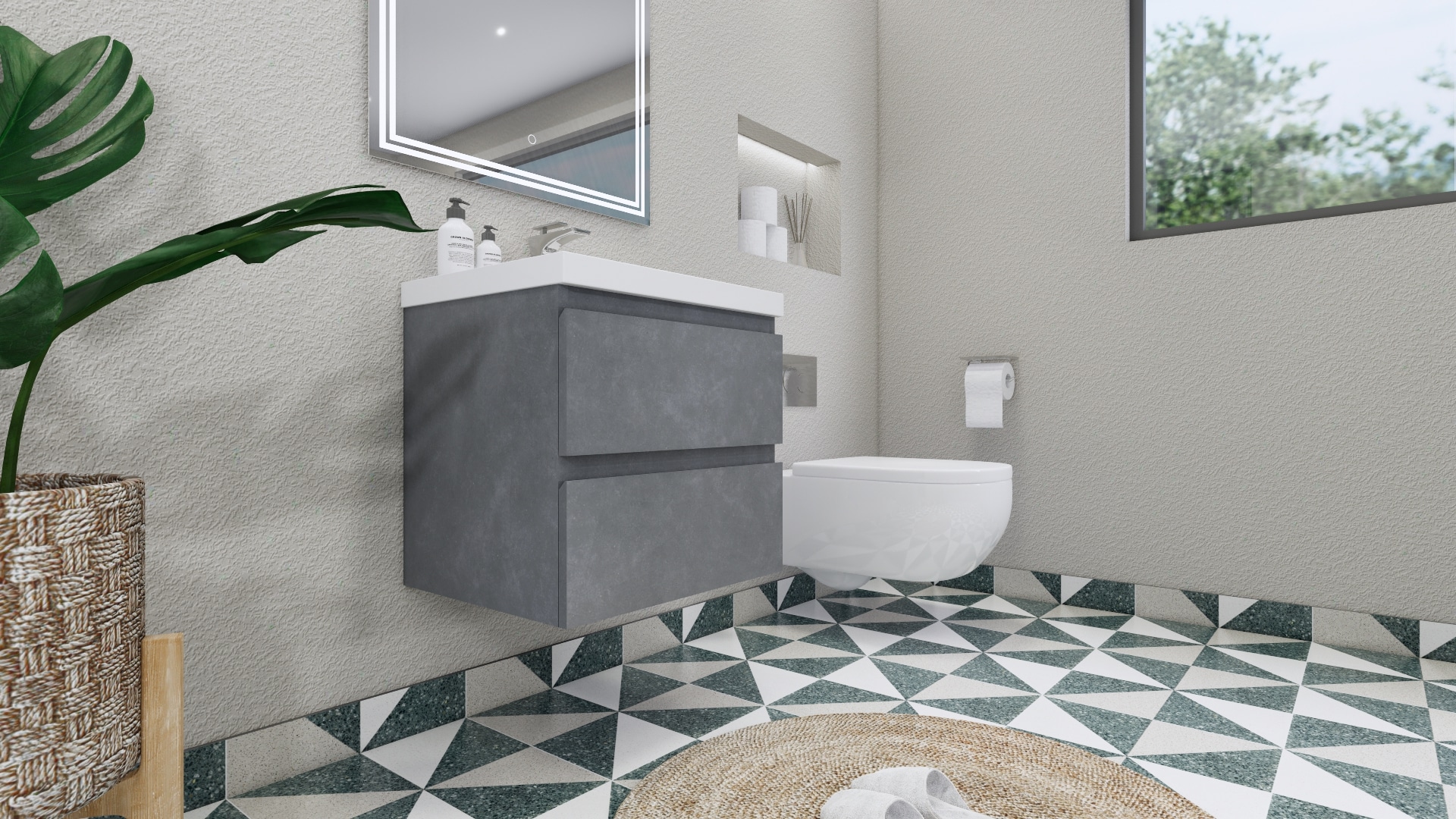 Moreno Bath MOB24-CG Bath-Vanity-Combo - View #7