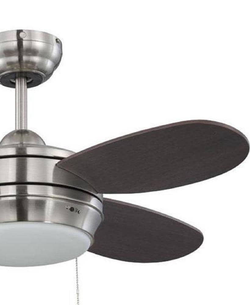 Litex Maksim 36 In Brushed Nickel Ceiling Fan With Light Kit 4 Blade At