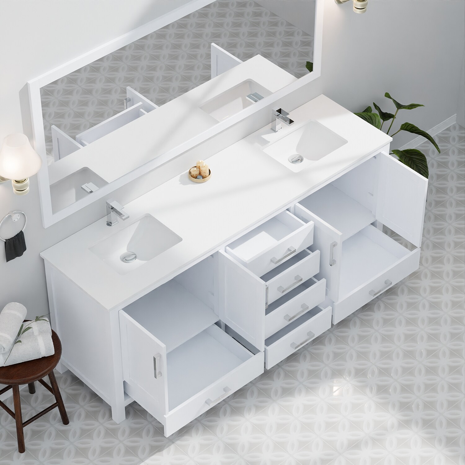 Lexora LJ342280DAWQ000 Bath-Vanity-Combo - View #14