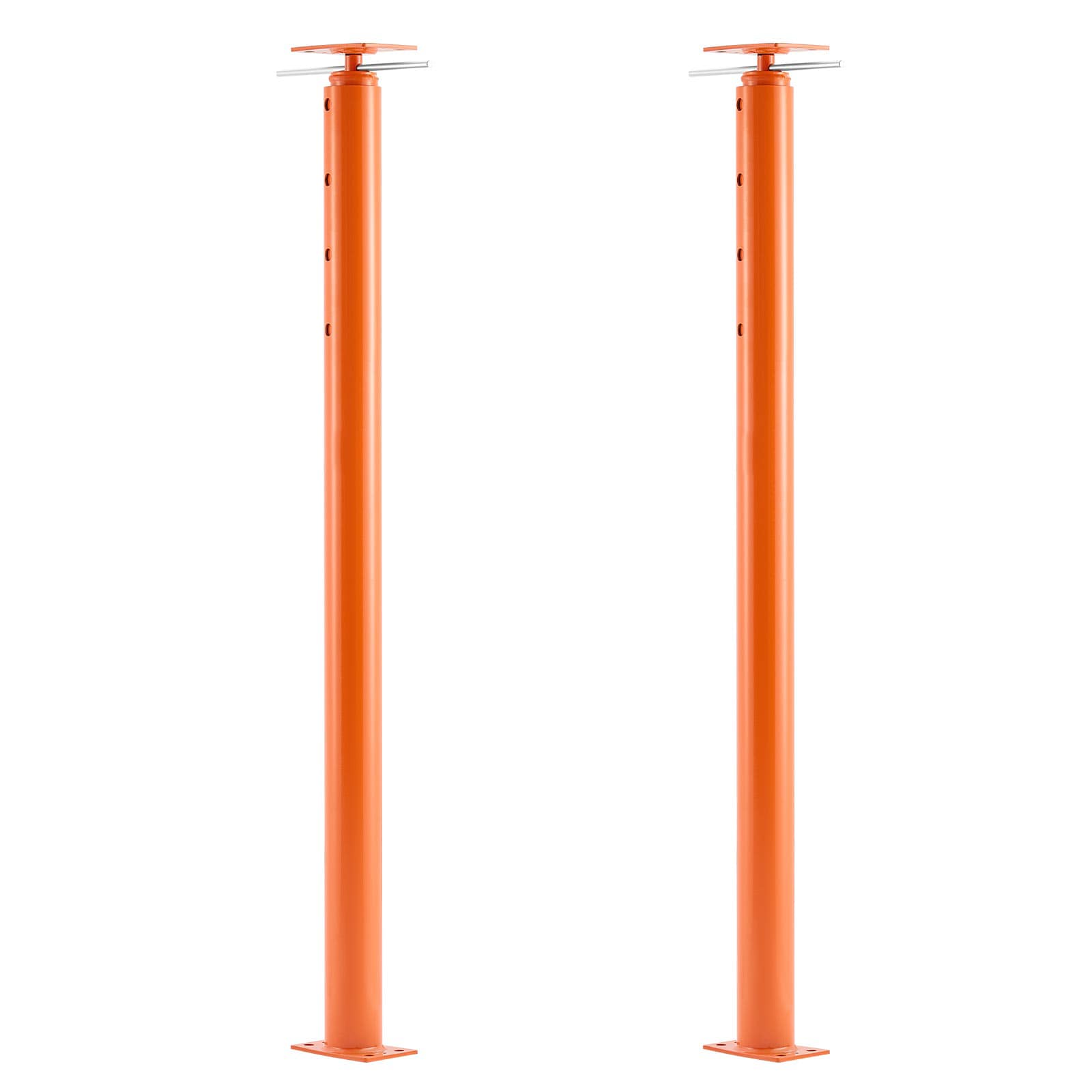 Mecale 2-Pack Steel Adjustable House Floor Jack Post 54-in to 150-in Telescoping Support 11200-lb Capacity