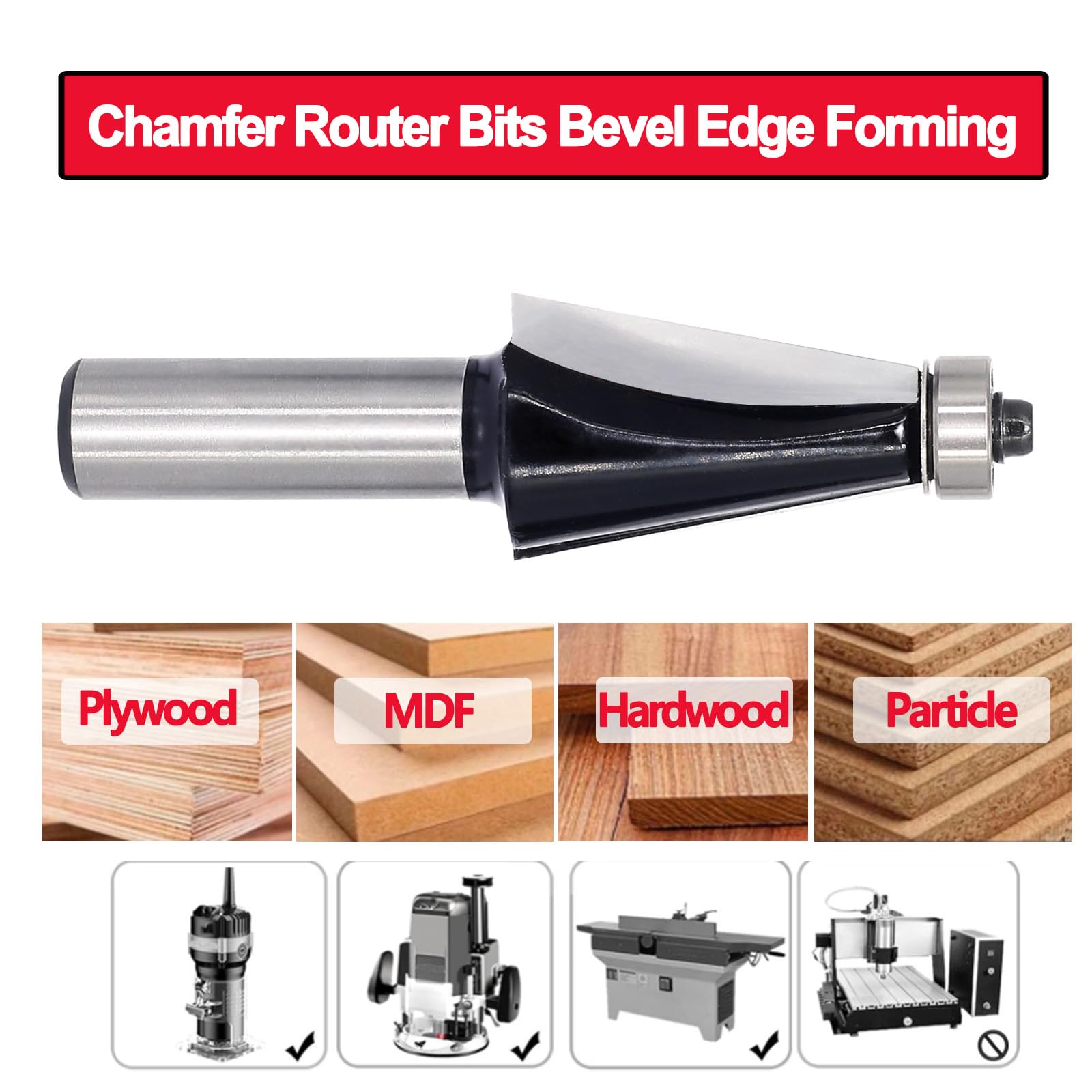 SenQWFa LDC0820C008 Edge-Forming-Router-Bits - View #6