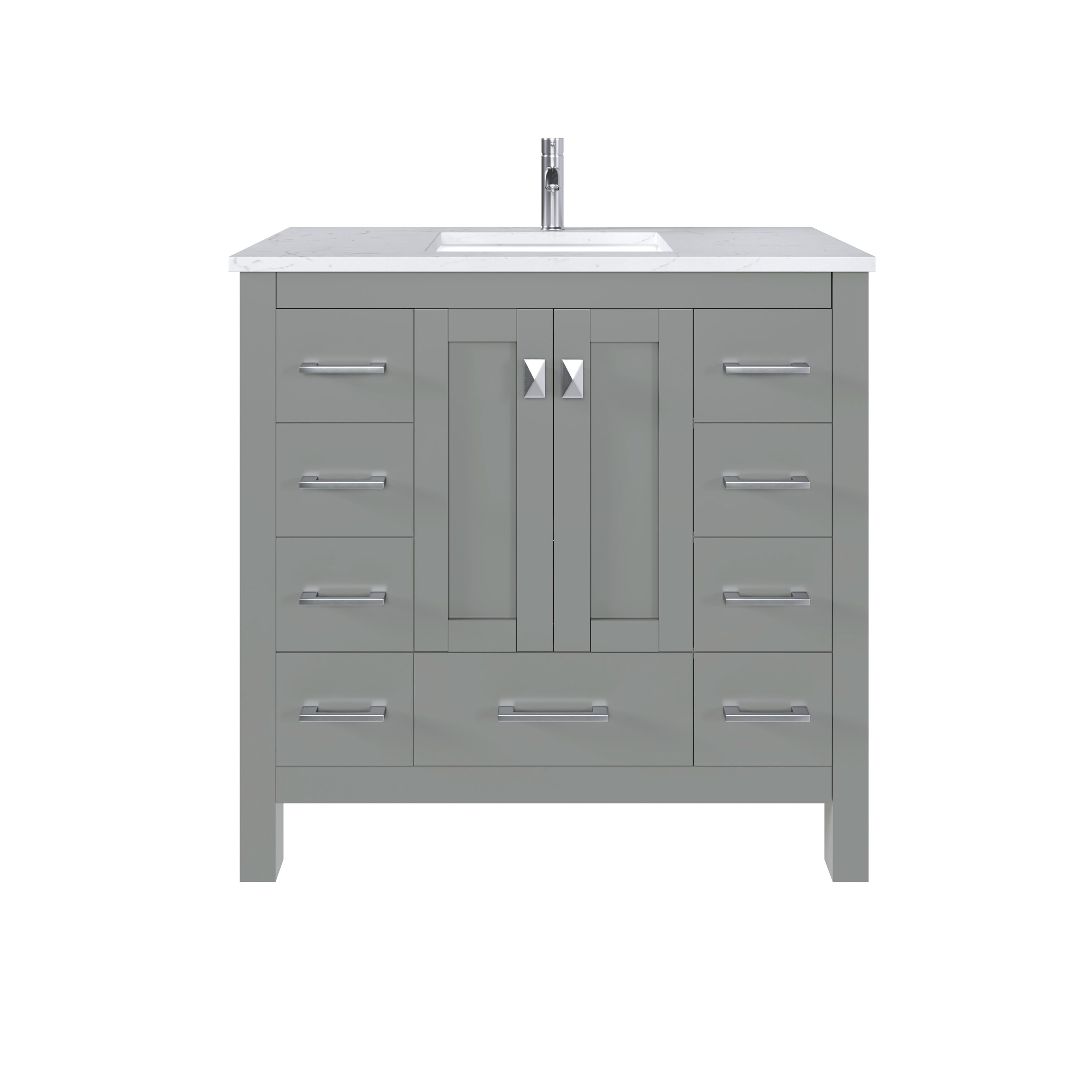 Eviva EVVN411-36X18GQ Bath-Vanity-Combo - View #8