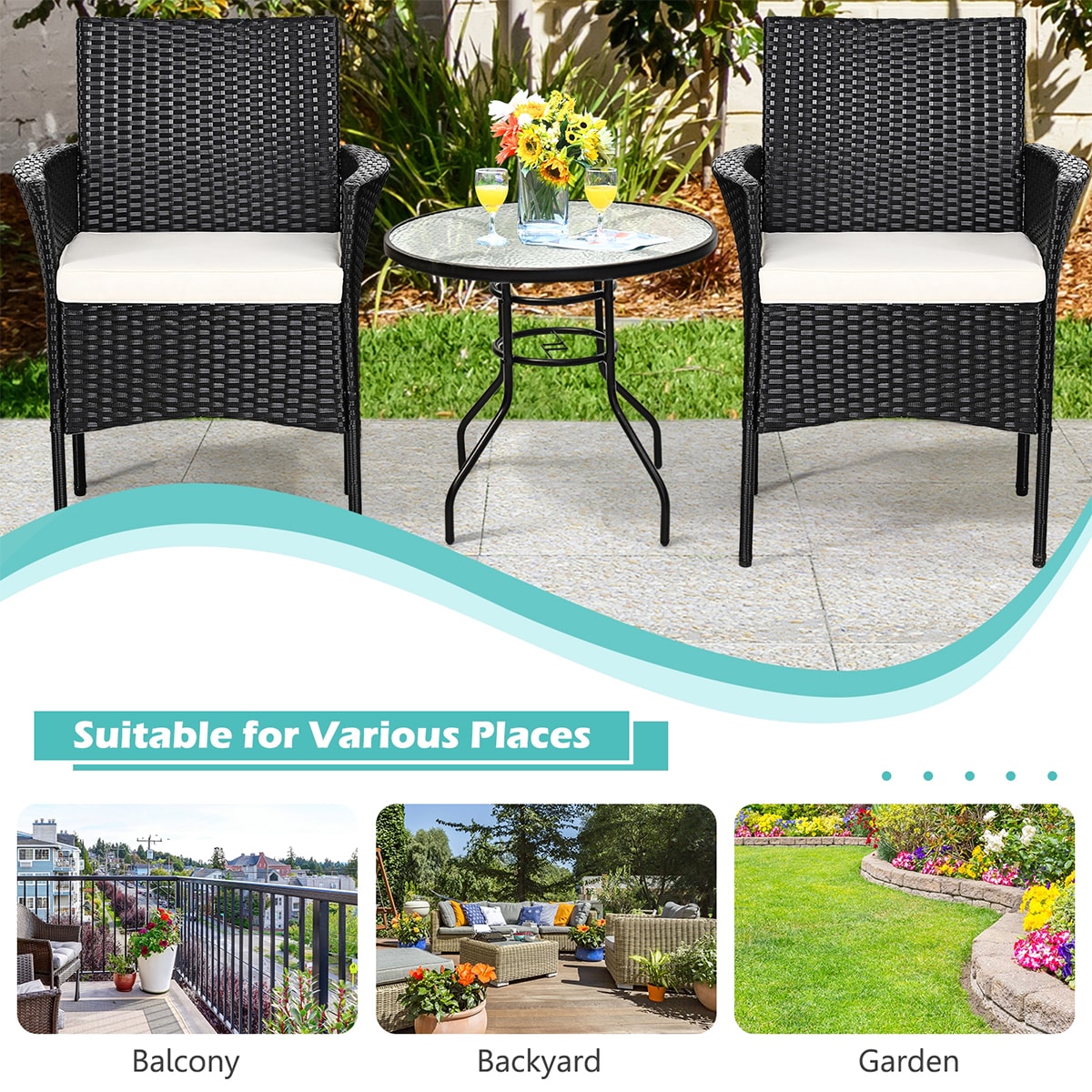 WELLFOR OUG67787 Patio-Chairs - View #3
