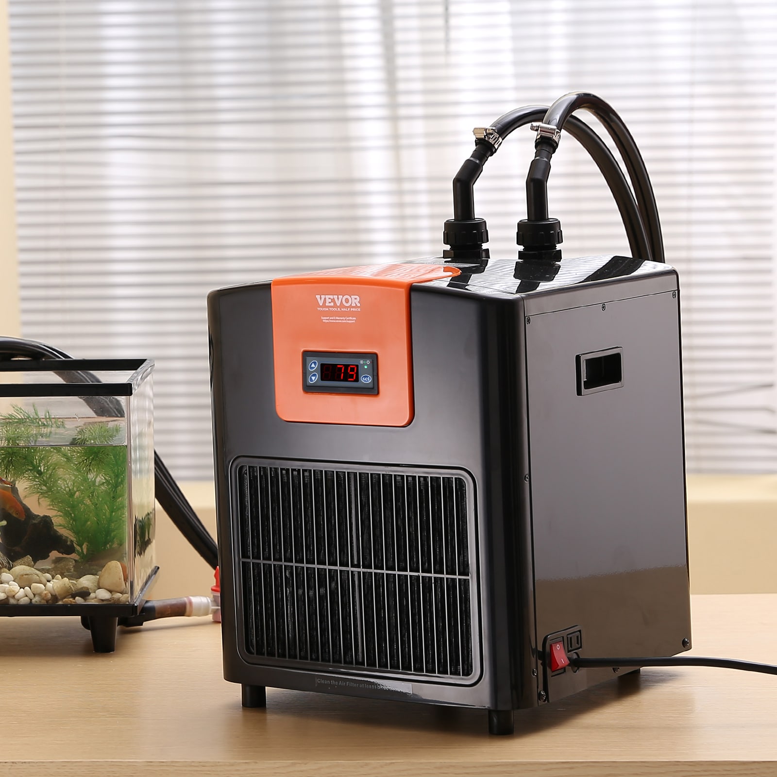 VEVOR 1/4-HP Hydroponic Water Chiller 1-Speed Indoor/Outdoor Portable Evaporative Cooler (Motor Included) HWQLQQJR025HPISABV1 Sansujyuku sansujyuku.com