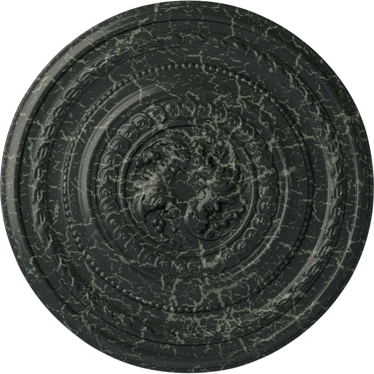 Ekena Millwork CM26PEPTC Pearl 26.25-in W x 26.25-in L Painted Turtle Crackle Polyurethane Whole Ceiling Medallion
