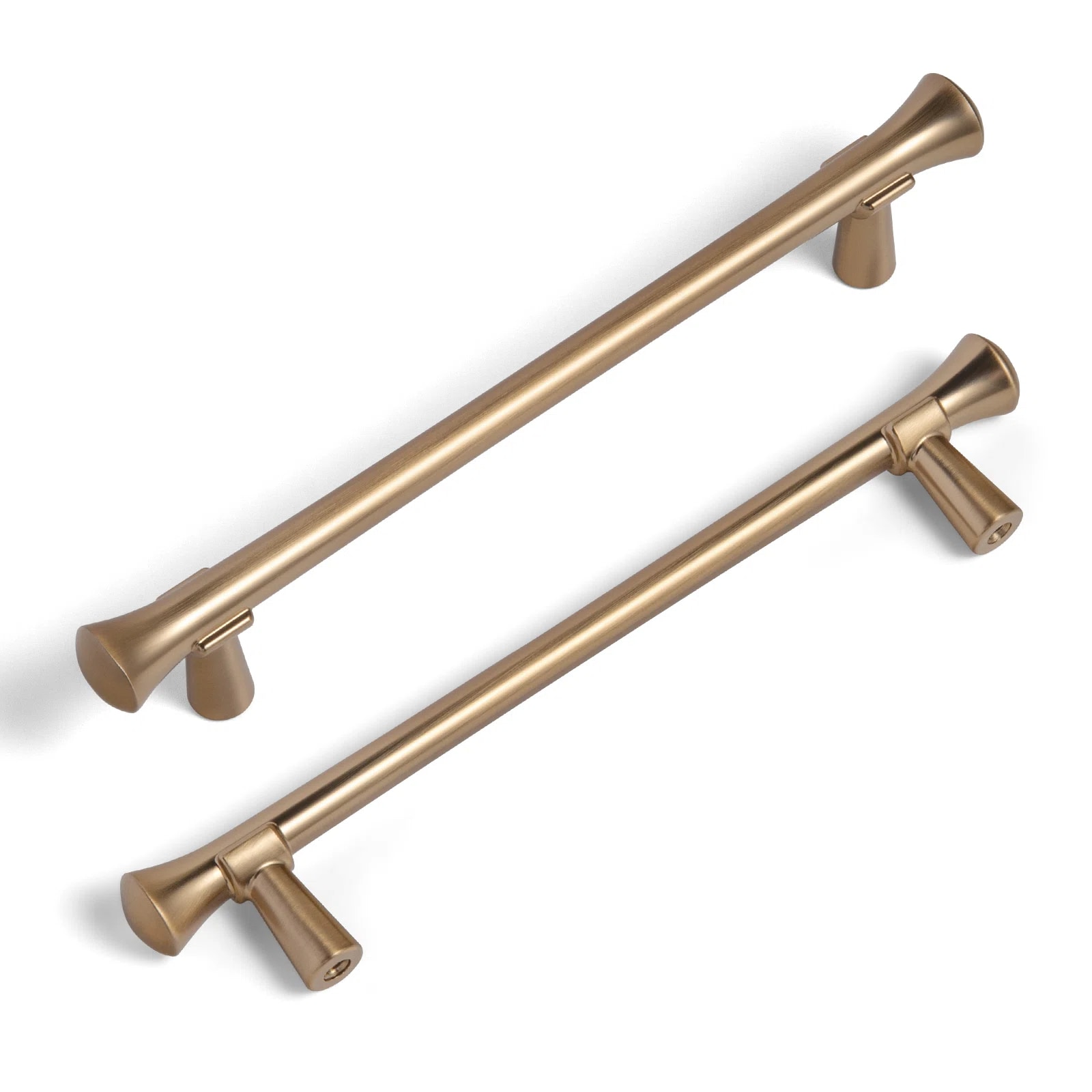 Miaokesen 6652CB-192 7-9/16-in , 192mm Center to Center Champagne Brown Cylindrical Handle 6 -Pack