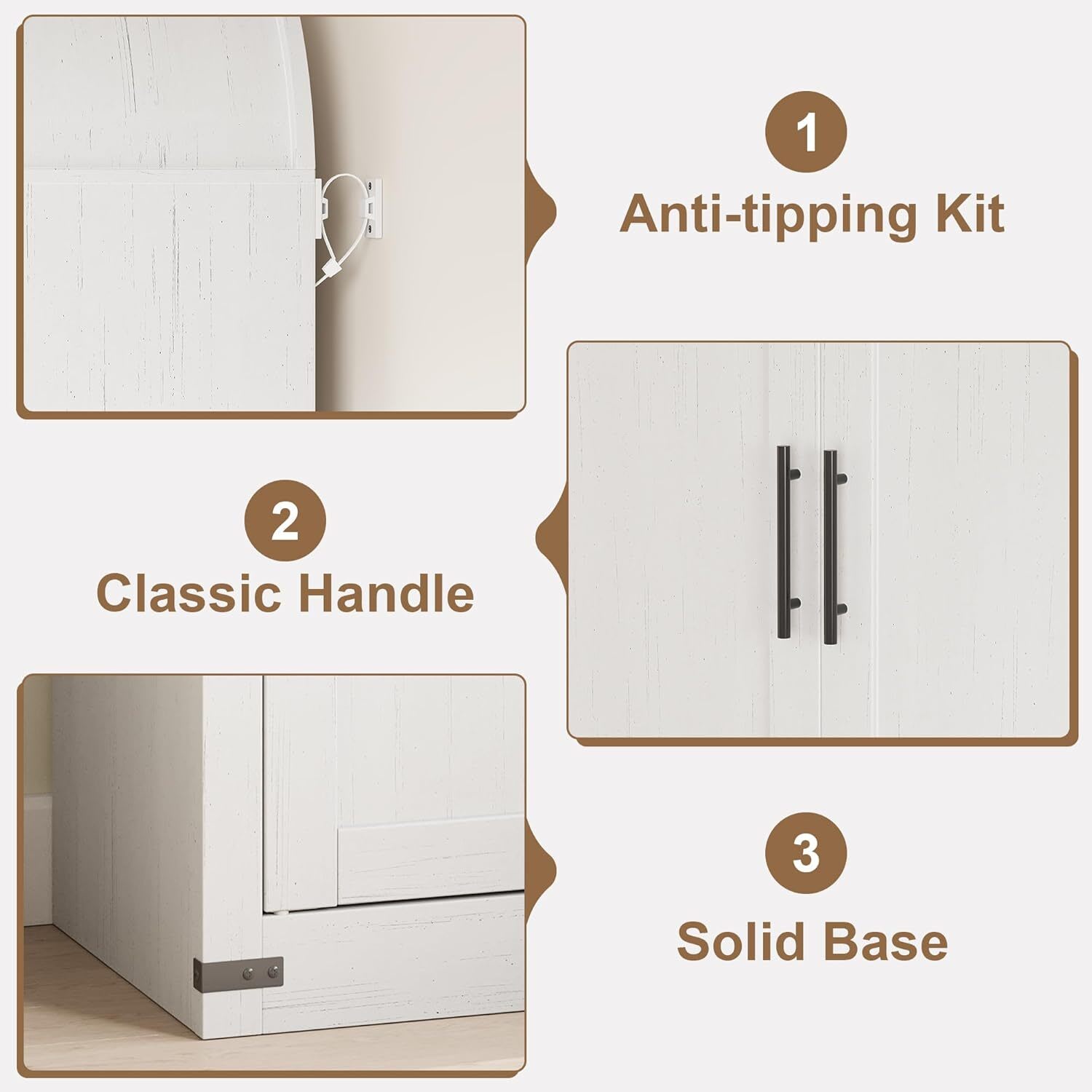 WhizMax XSN-PHO-330801-WHM bookcases - View #3