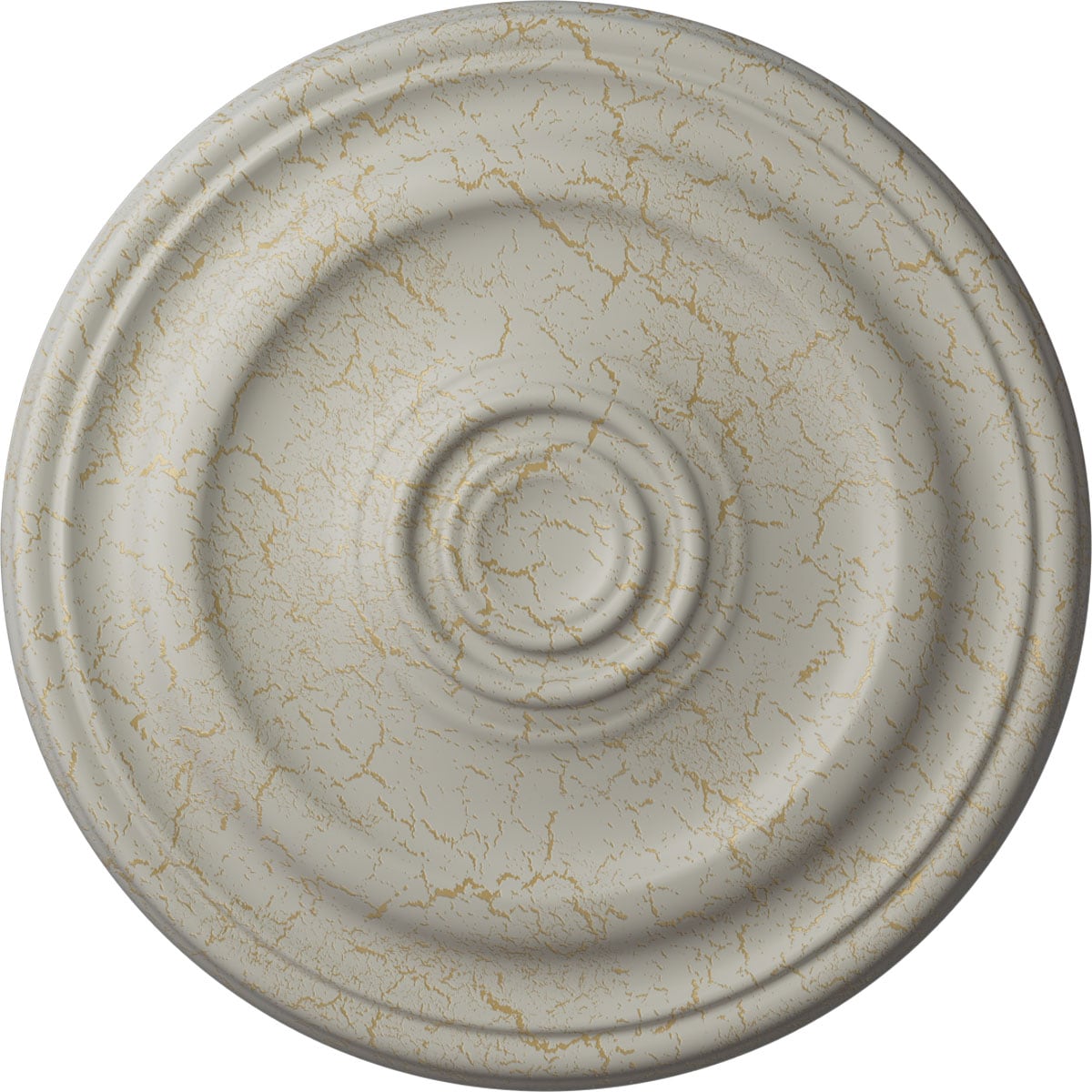 Ekena Millwork CM16KPPCC Kepler Traditional 15.875-in W x 15.875-in L Pot Of Cream Crackle Polyurethane Ceiling Medallion