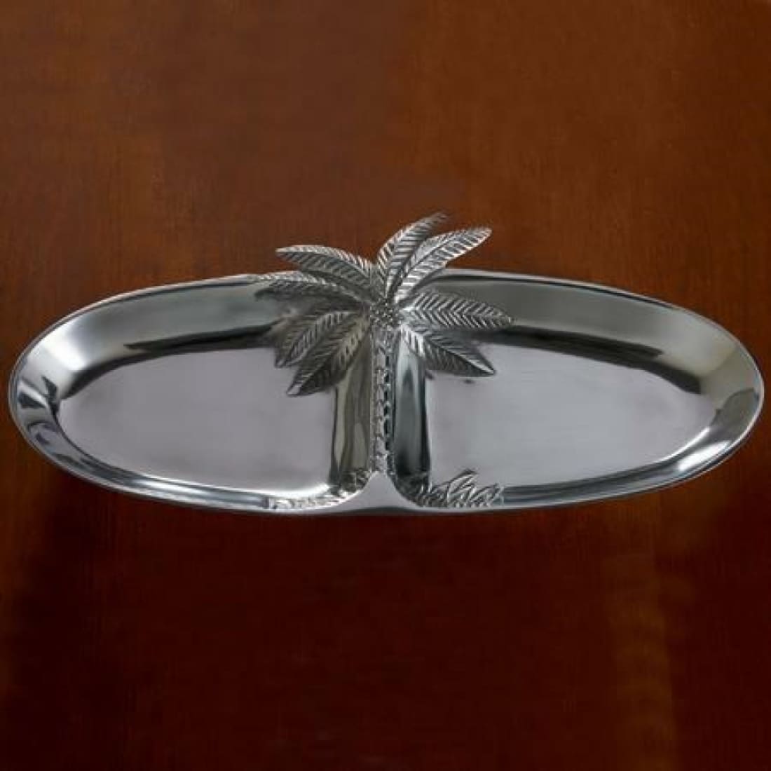 HomeRoots 4000388591 1.5-in x 7-in Silver Octagonal Serving Tray