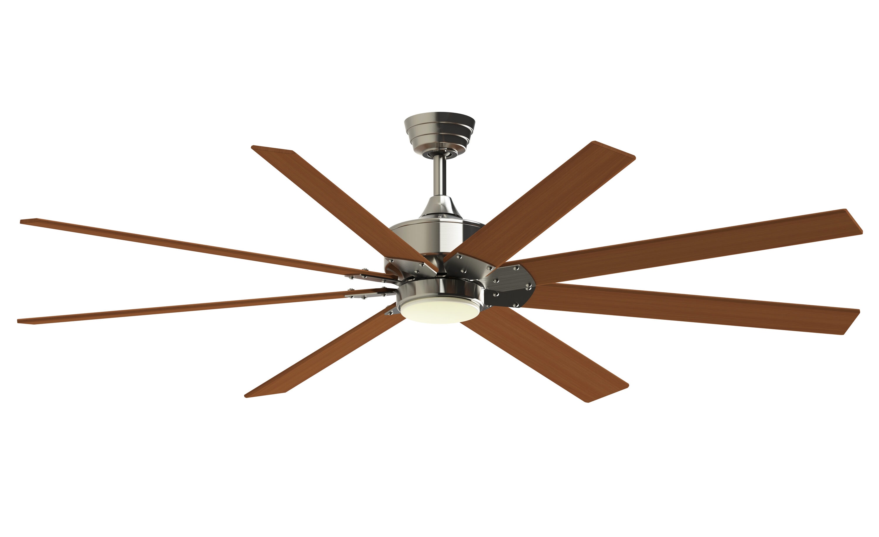 Fanimation Wrap Custom 72-in Matte Greige with Weathered Wood Blades Indoor/Outdoor Smart Ceiling Fan Light Kit Compatible and Remote (3-Blade) FPD8531GR-72WE Sansujyuku sansujyuku.com