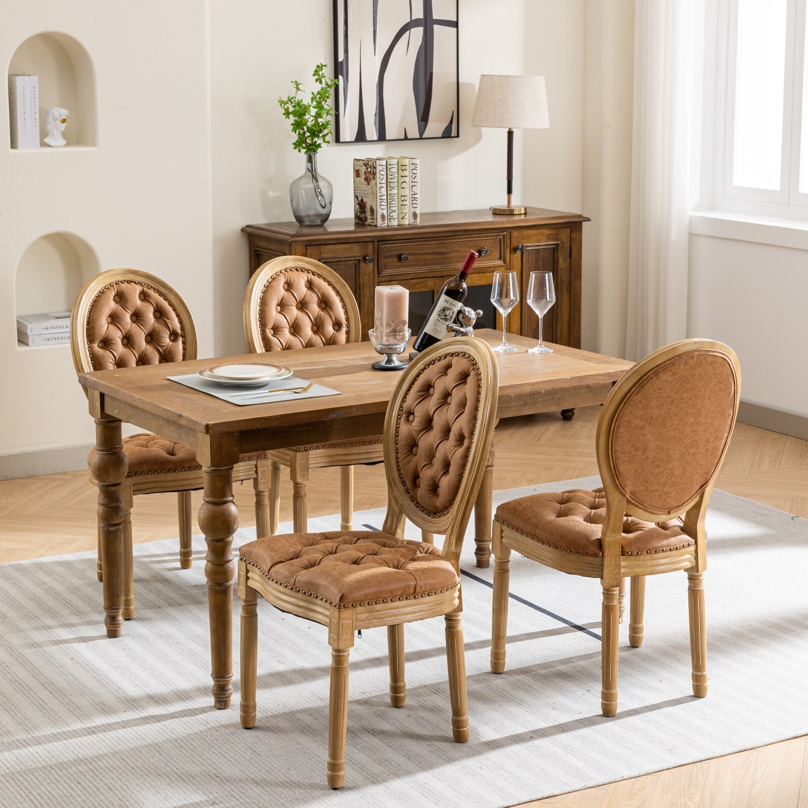 Hrinhom HC-W7004-ORANGE Dining-Chairs - View #4