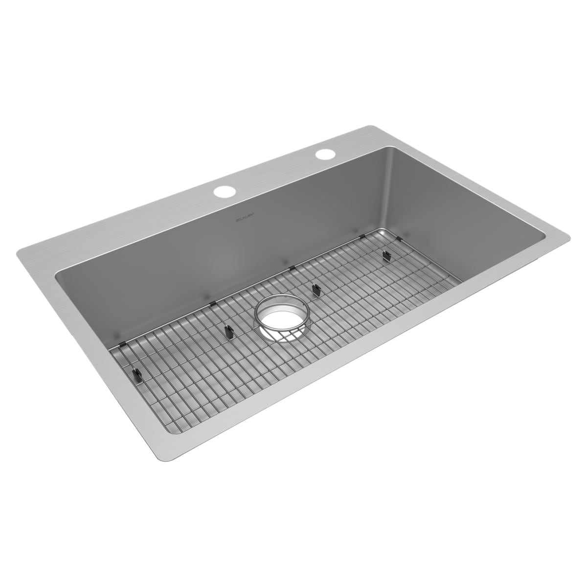 Elkay Drop In 33 In X 22 In Polished Satin Stainless Steel Single Bowl   64781767 