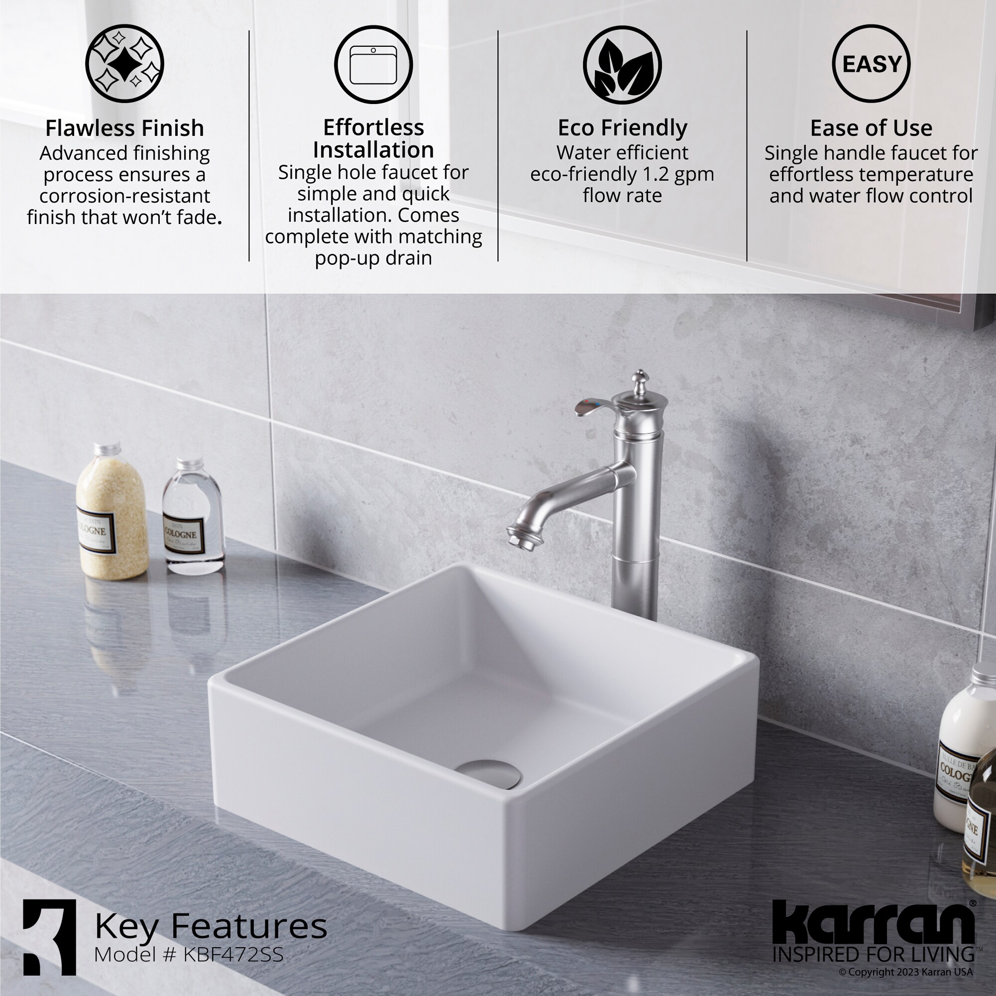 Karran KBF472SS Lavatory-Faucets - View #6