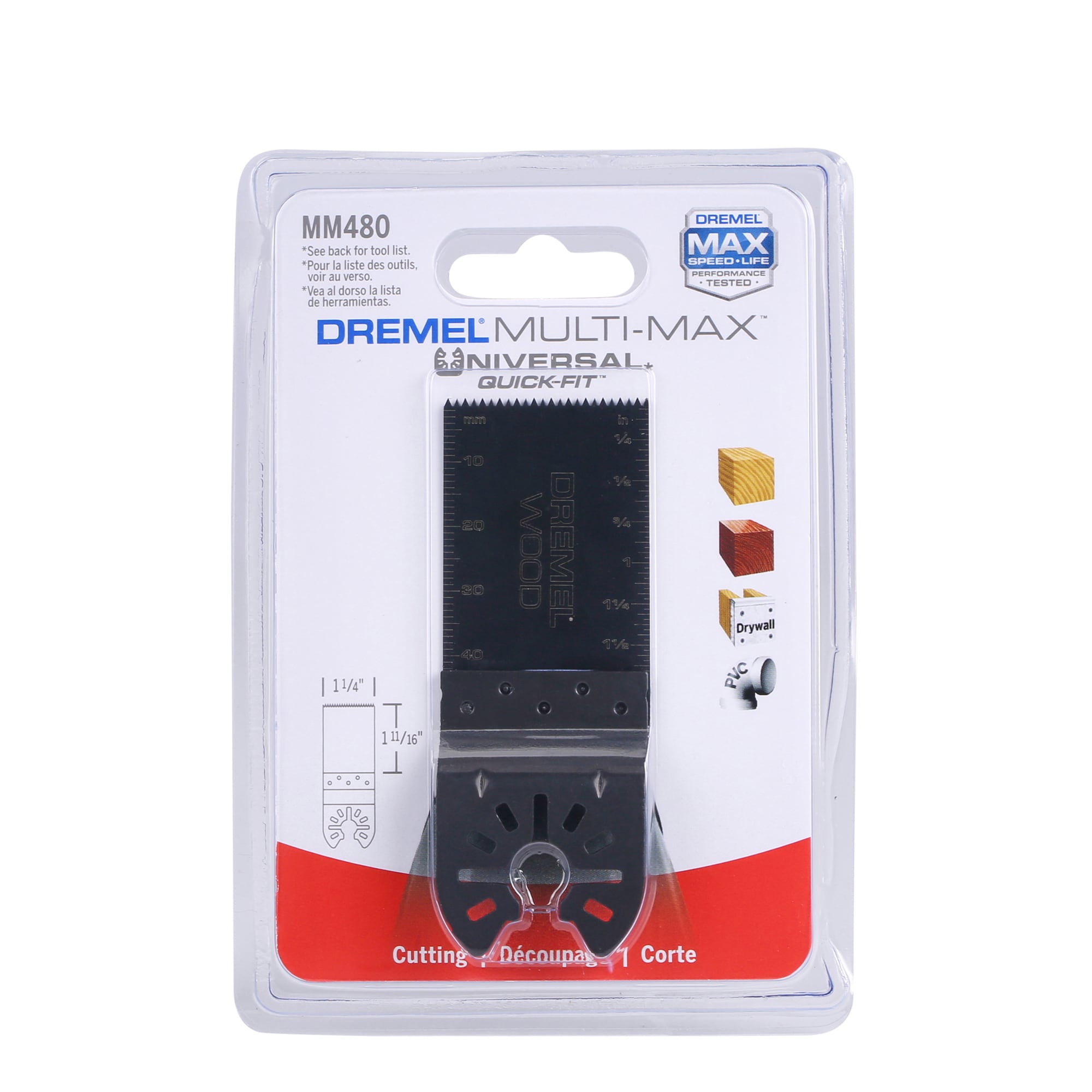 Dremel MM480 High Speed Steel Oscillating Tool Blade in the