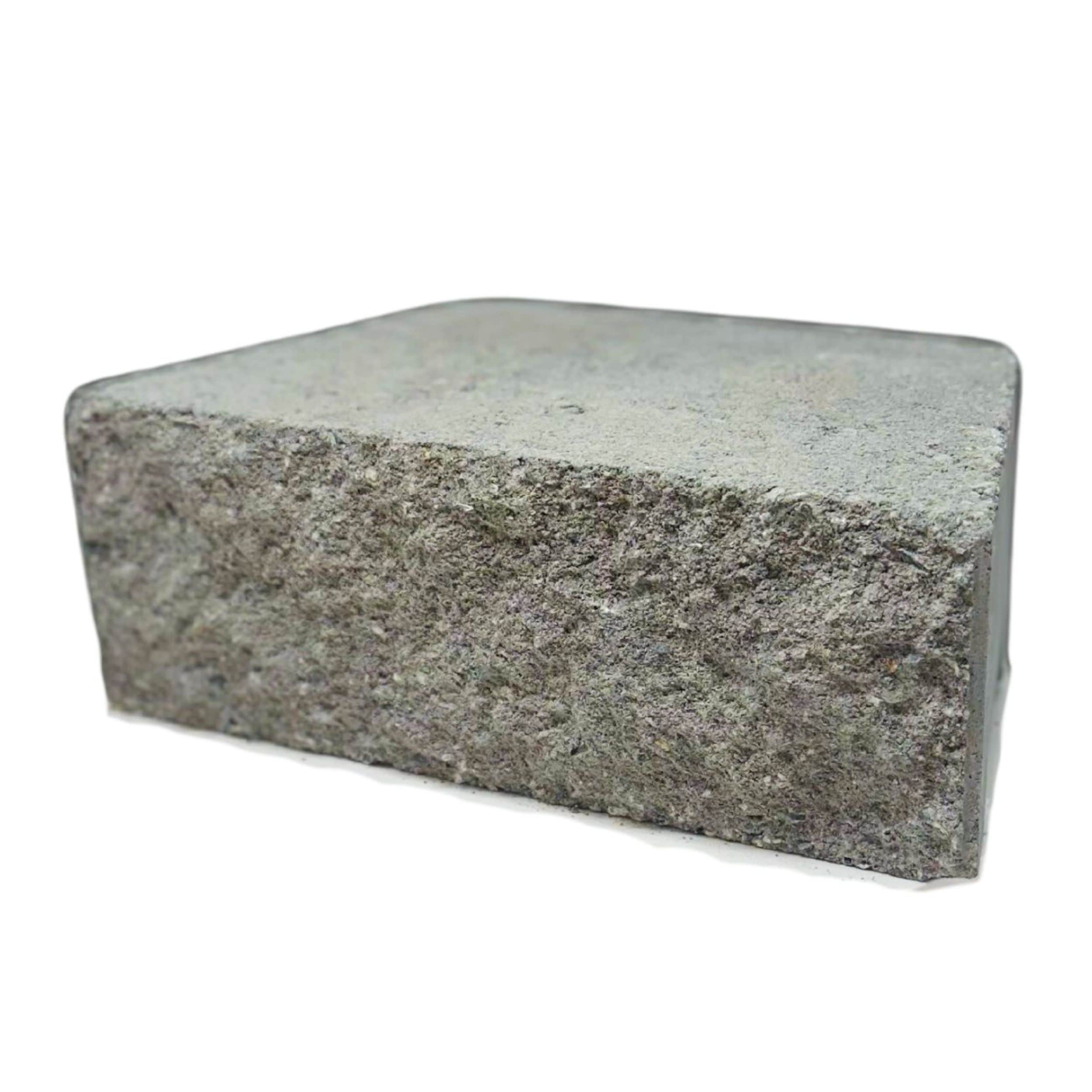  GWGB 4-in H x 12-in L x 7-in D Gray/Charcoal Concrete Retaining wall block
