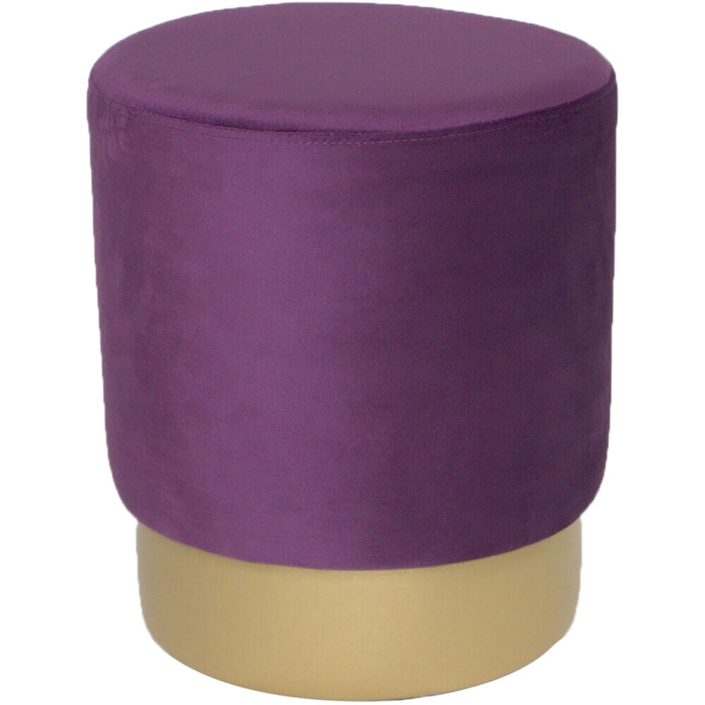 Purple 2025 velvet stool