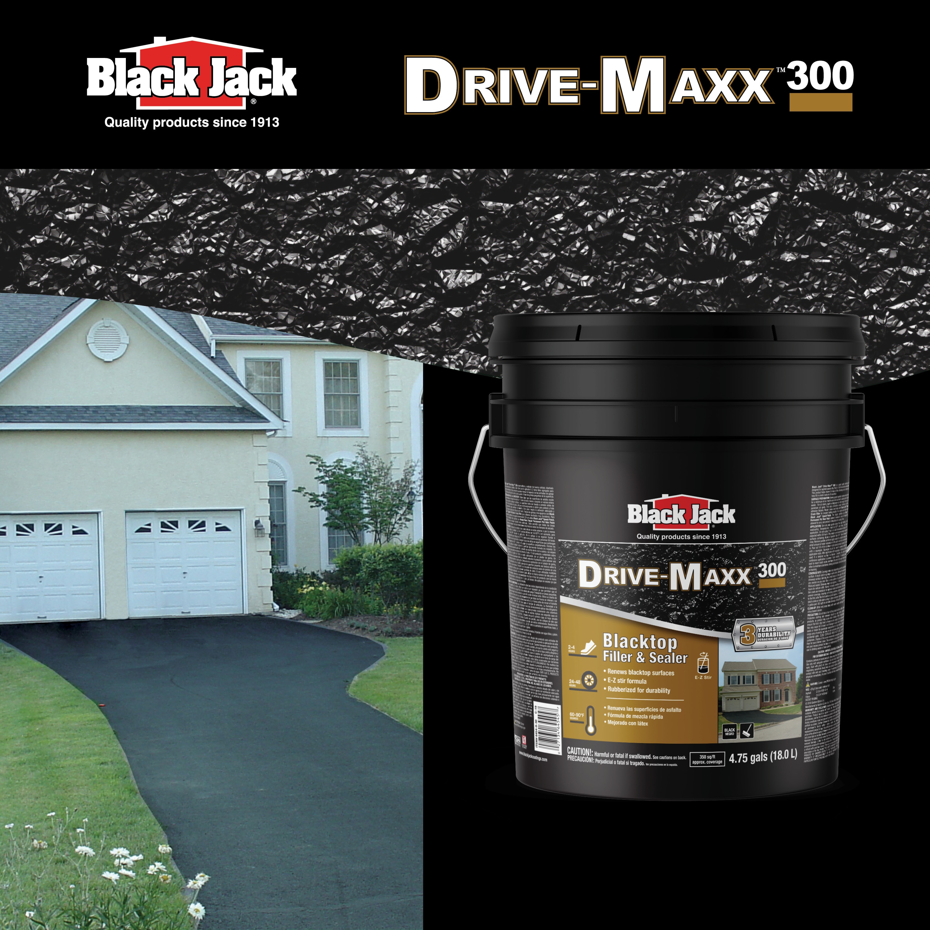 BLACK JACK Drive-Maxx 4.75-Gallon Asphalt Sealer in the Asphalt