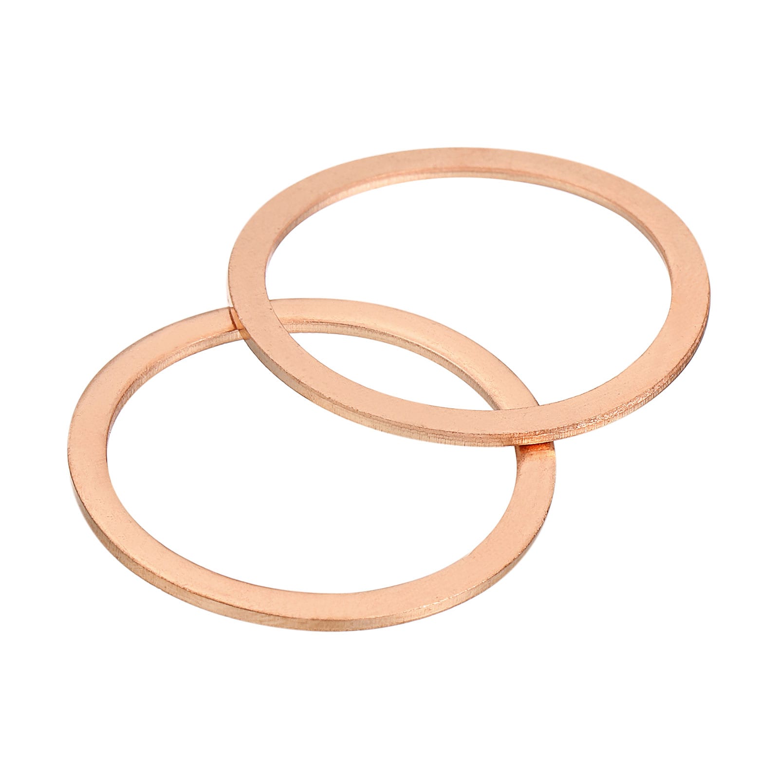 Unique Bargains M33 Flat Washer 4pcs Copper Ring Flat Washers 40mm OD Metal Sealing Gasket Ring for Screws Bolts Nuts