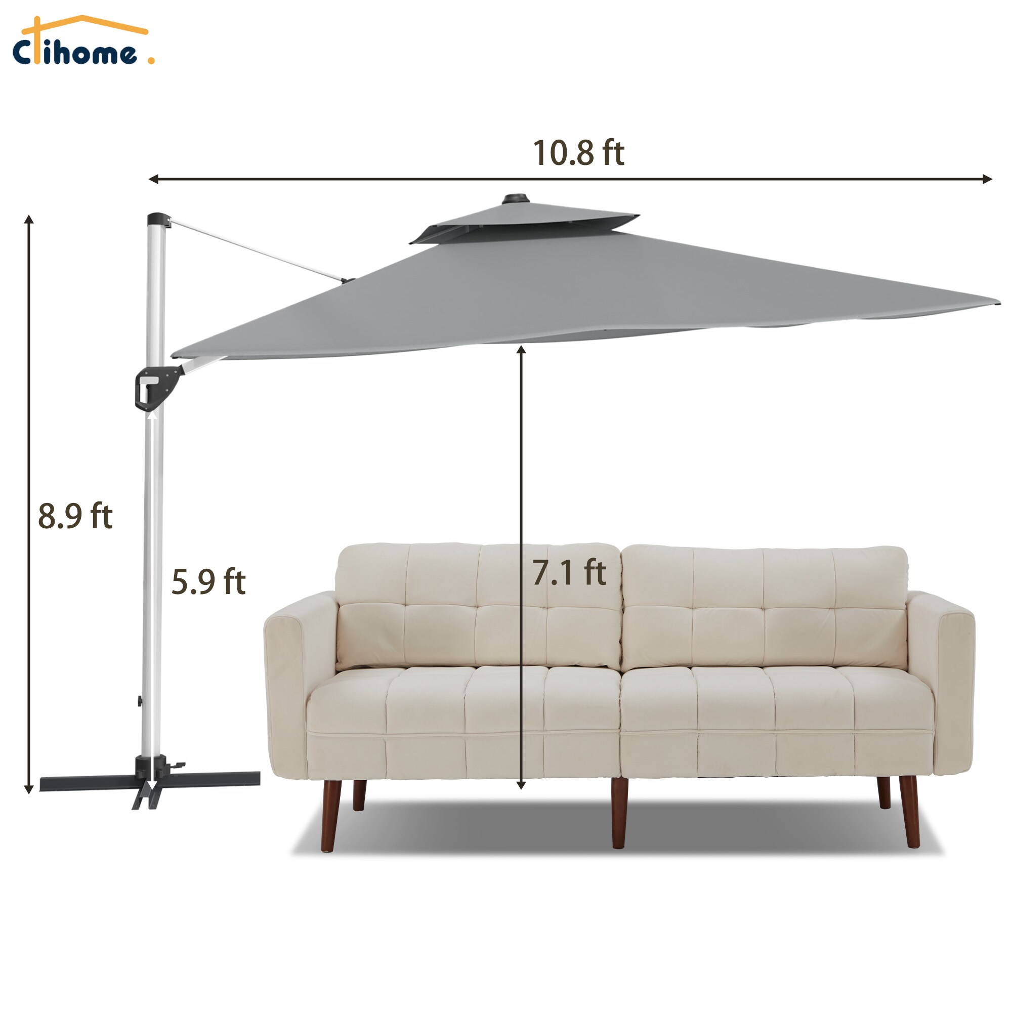 Clihome CL-BY180BU Umbrellas-2 - View #5