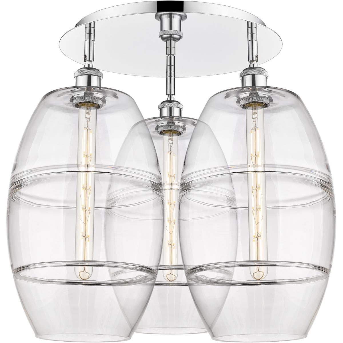 Innovations Lighting 2671441 516-3C-PC-G557-10CL Ballston Vaz Flush Mount