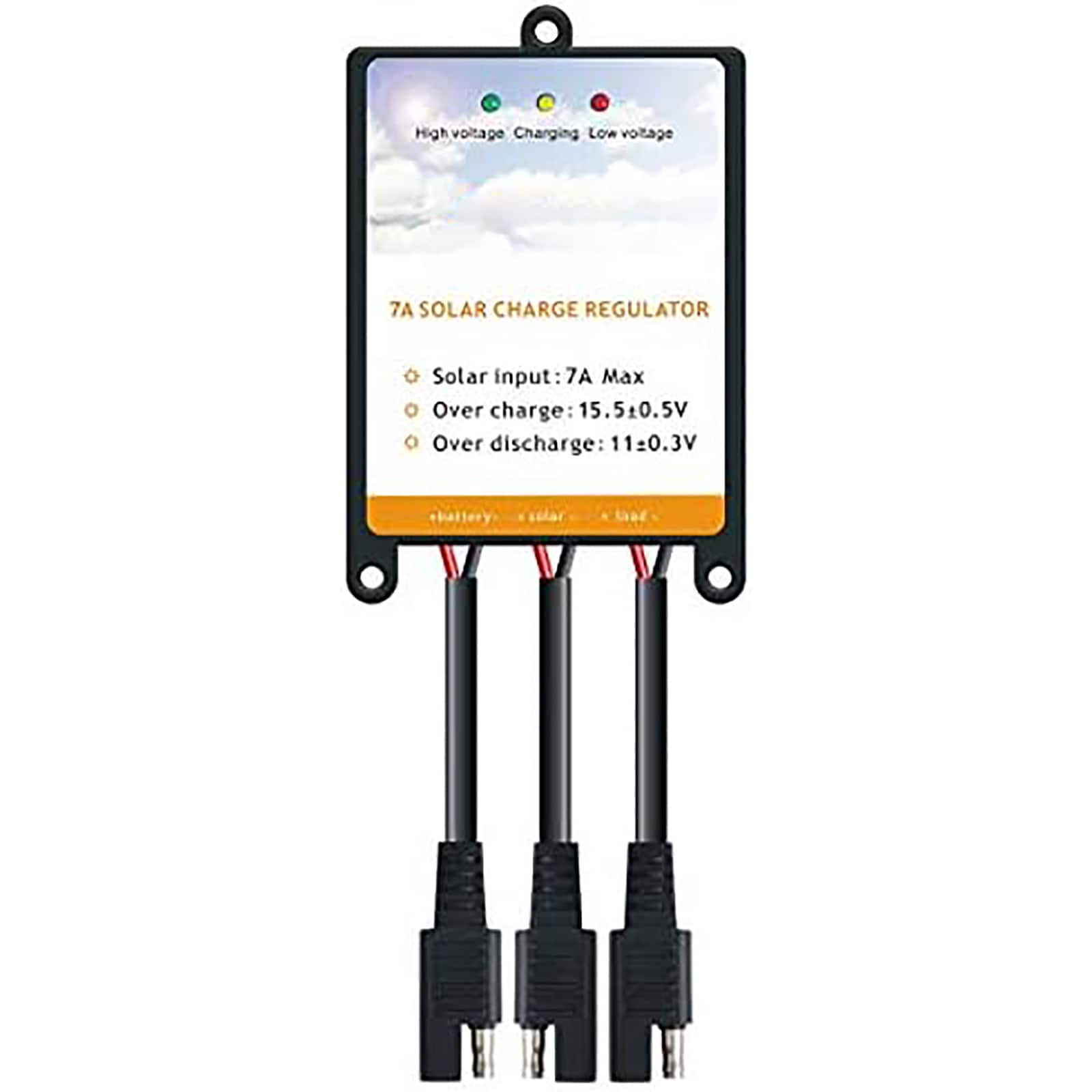 Etokfoks  solar charge controller 7A 12 volt DC power cell regulator for safe protection of 12 volt solar power systems panels and kits