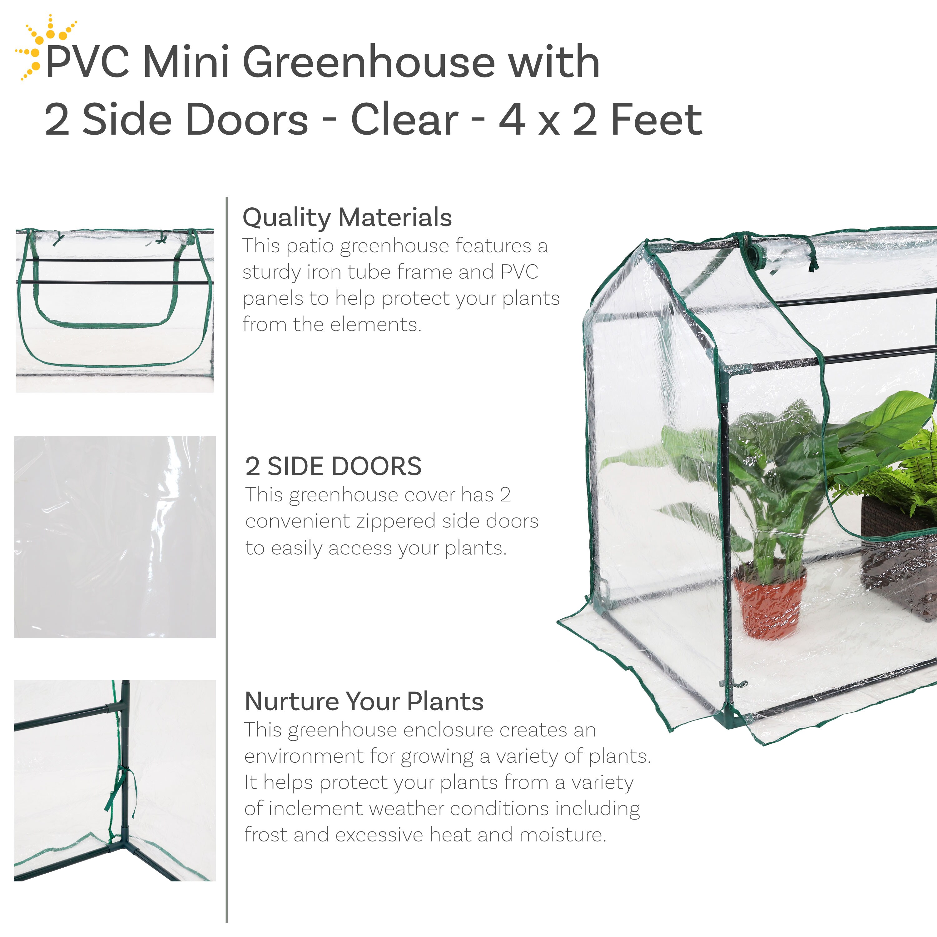 Sunnydaze Decor HB-876 greenhouses - View #8