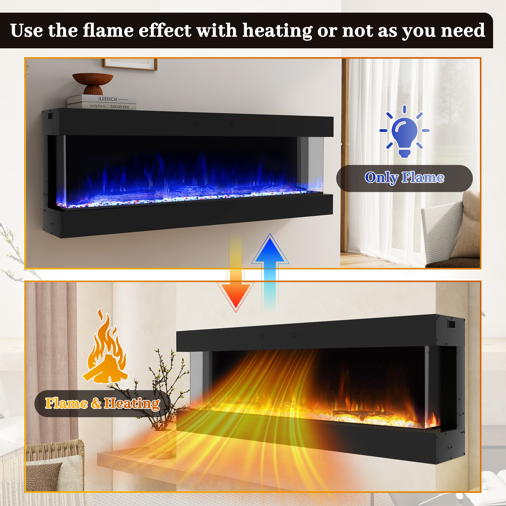 Clihome CL-0433STS72 Electric-Fireplaces - View #13