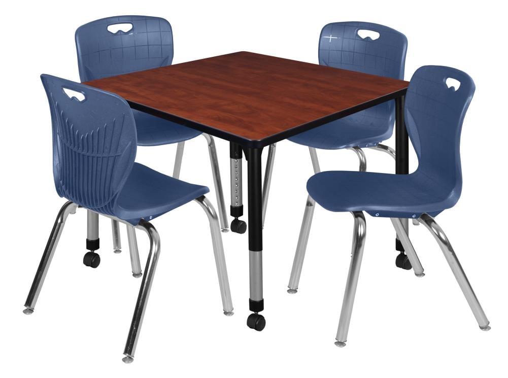 Regency TB3636CHAPCBK40NV Classroom Tables Red 4-Person Training Table (36-in W x 34-in H)