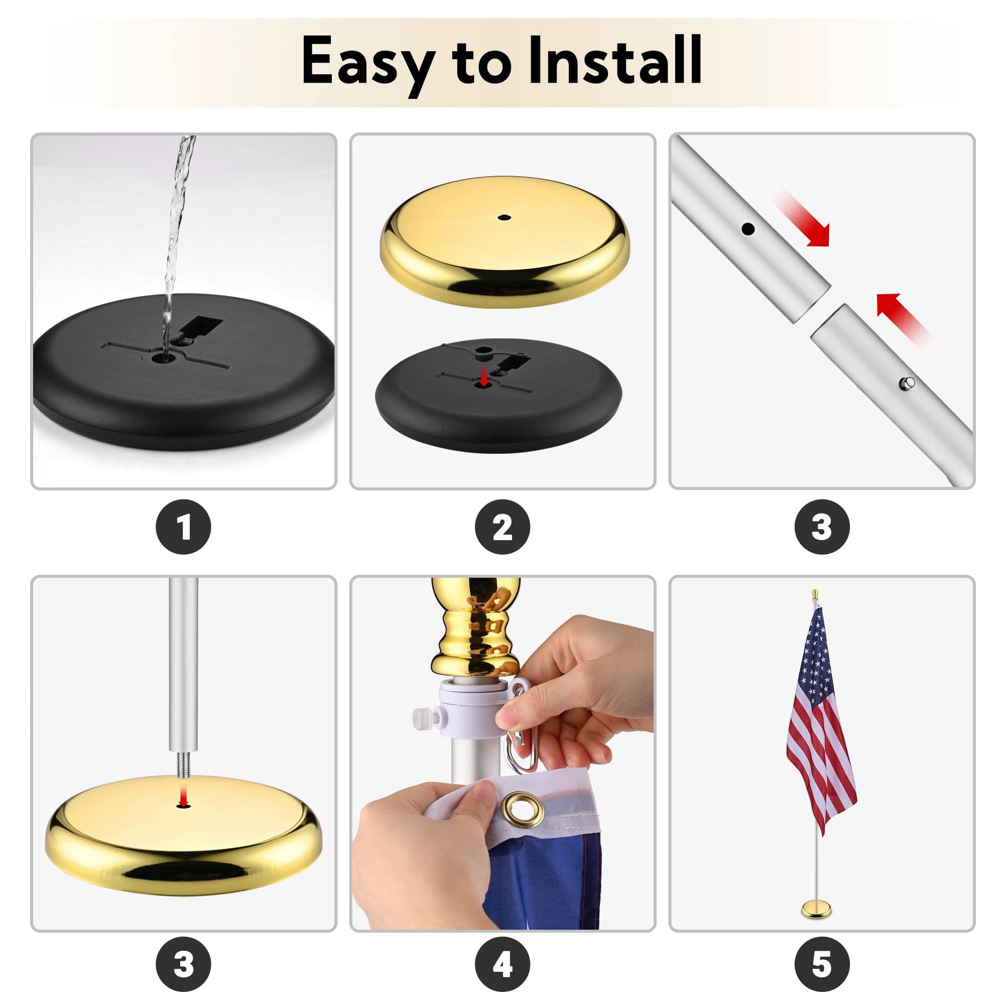 Yescom 22FLP014-8FTS-BX4-LO Flag-Poles - View #6