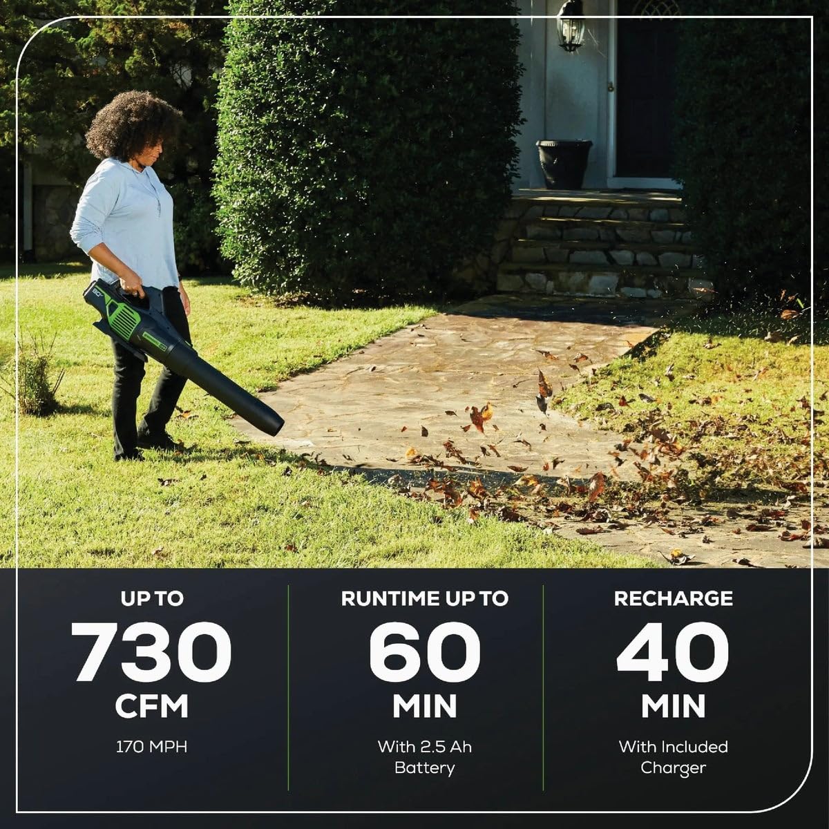 Greenworks 2424402VT Cordless-Electric-Blowers - View #3