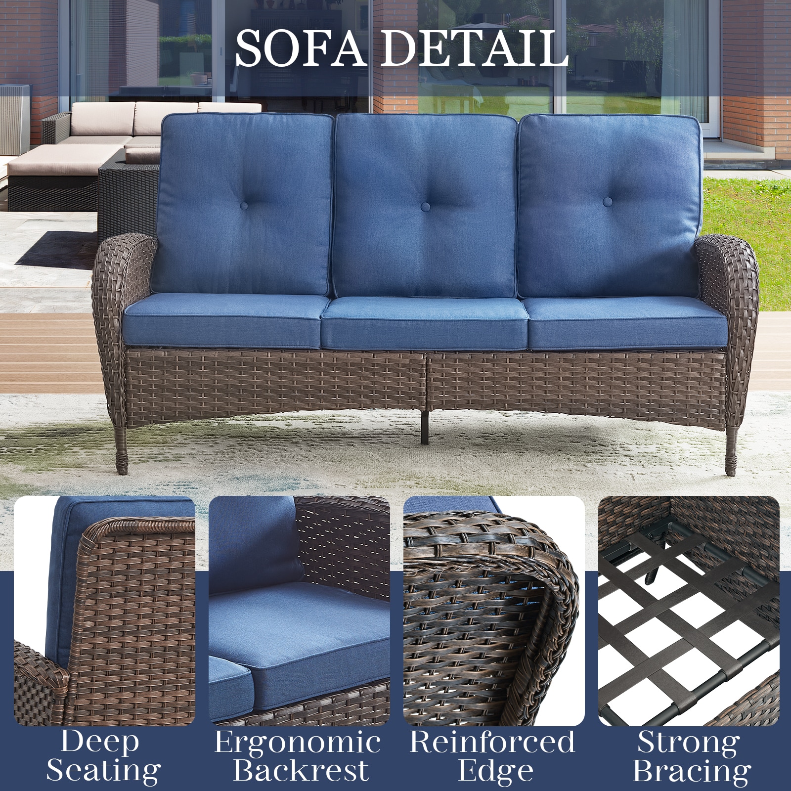 Pocassy PA114-1 Patio-Sofas-Daybeds - View #7